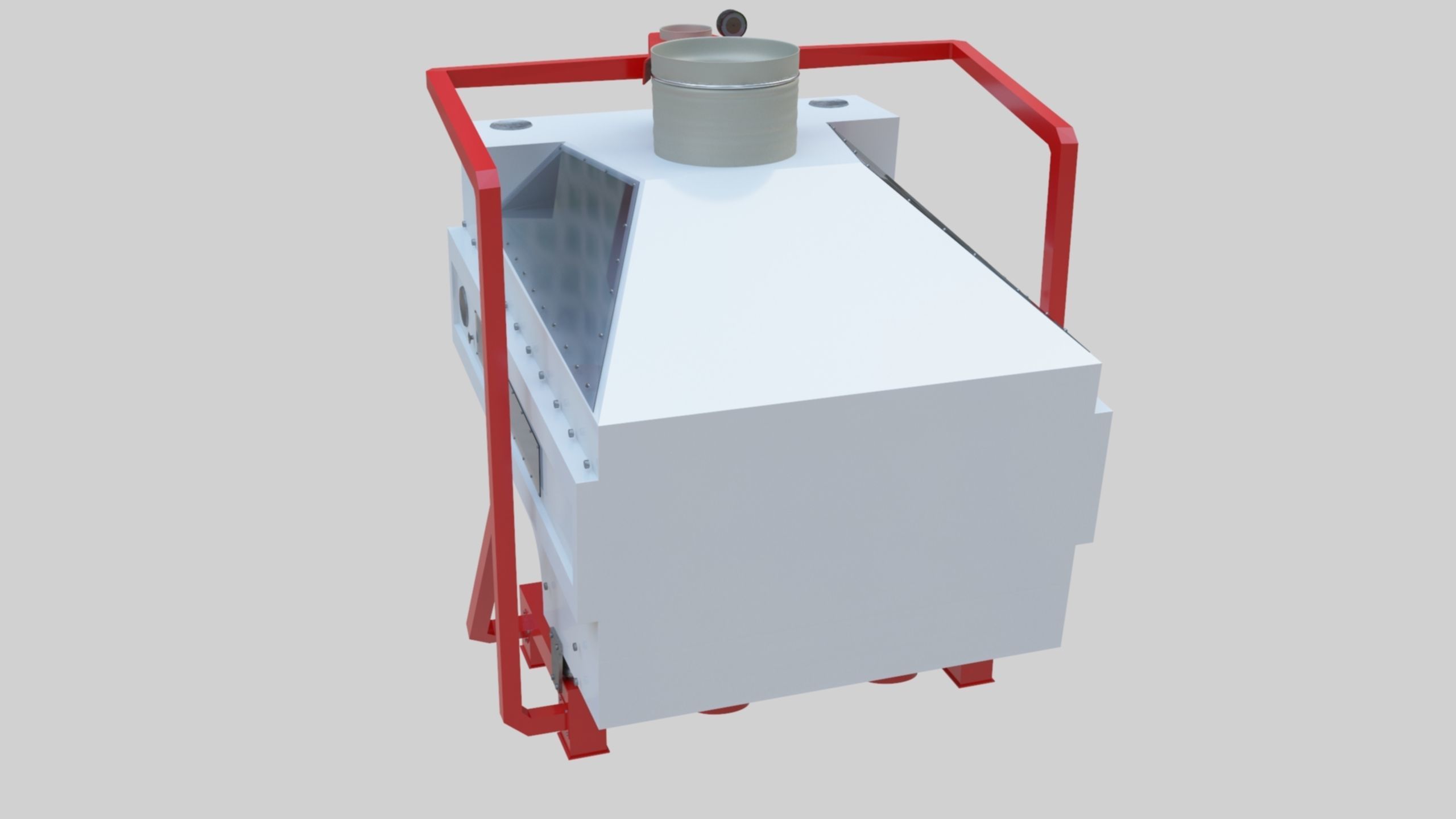 3D Stone Seperator Destroyer - Wheat Grain Flour Milling Machine Low-poly 3D model_40