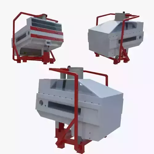 3D Stone Seperator Destroyer - Wheat Grain Flour Milling Machine Low-poly 3D model