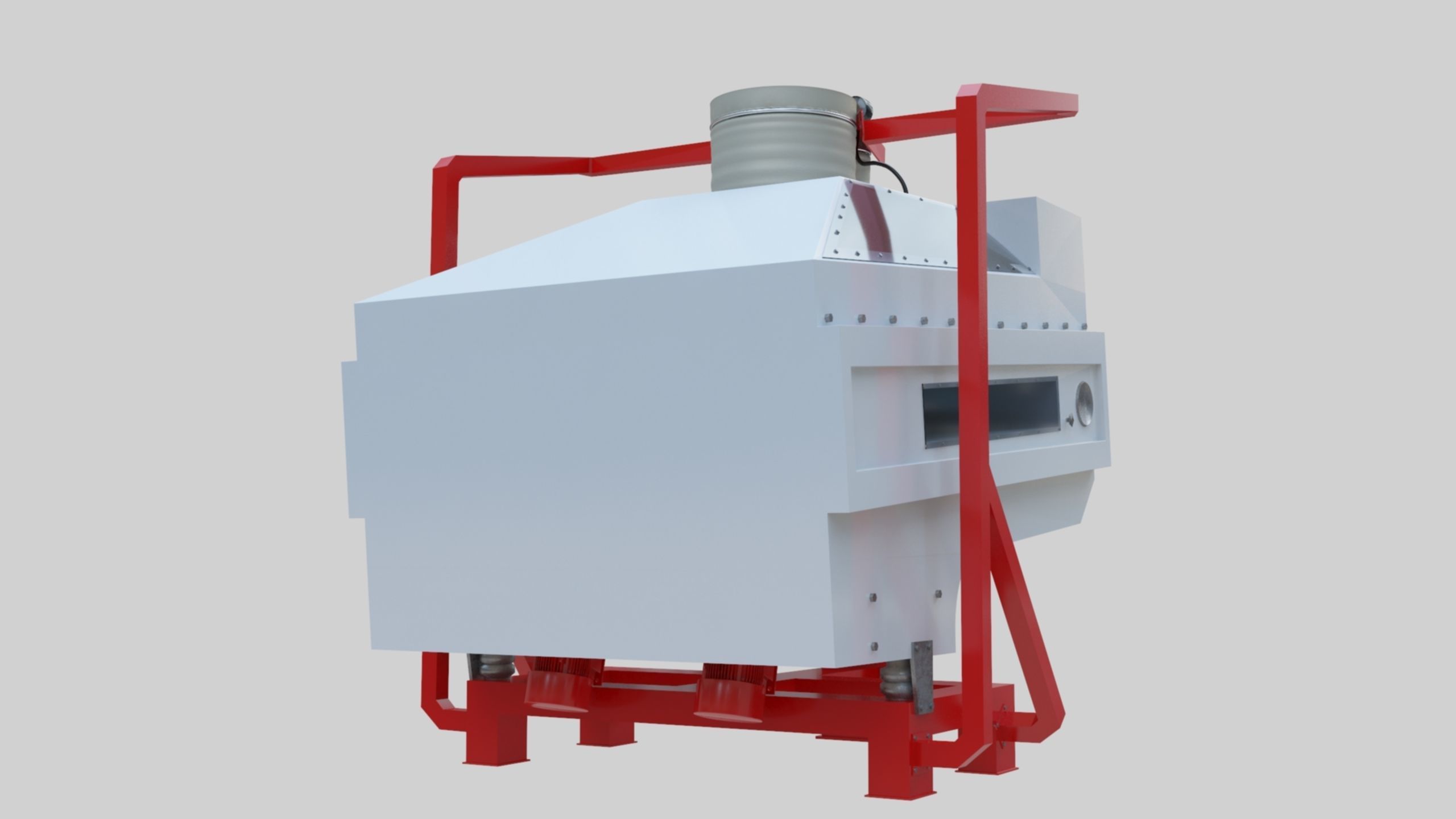 3D Stone Seperator Destroyer - Wheat Grain Flour Milling Machine Low-poly 3D model_70