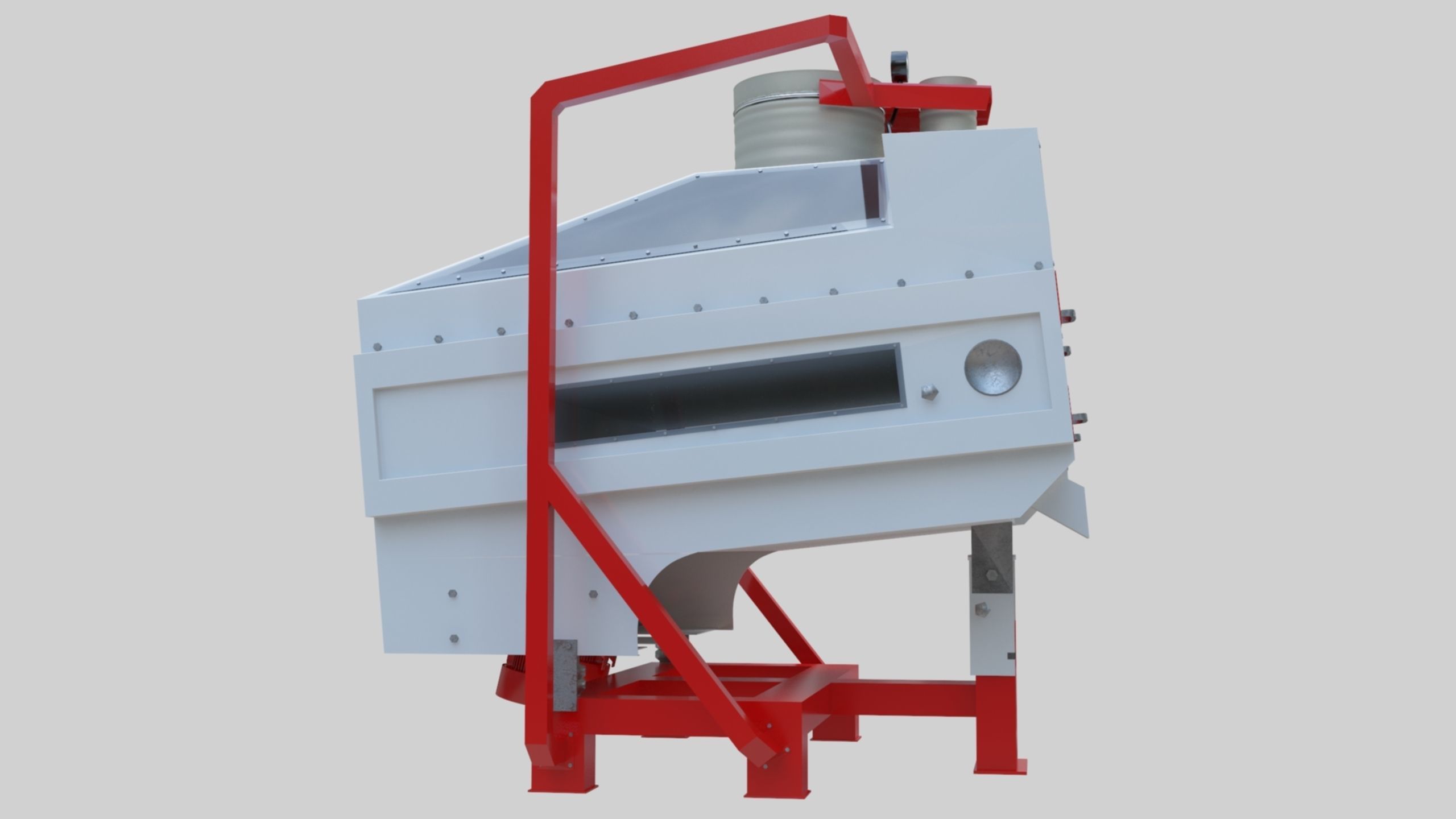 3D Stone Seperator Destroyer - Wheat Grain Flour Milling Machine Low-poly 3D model_55