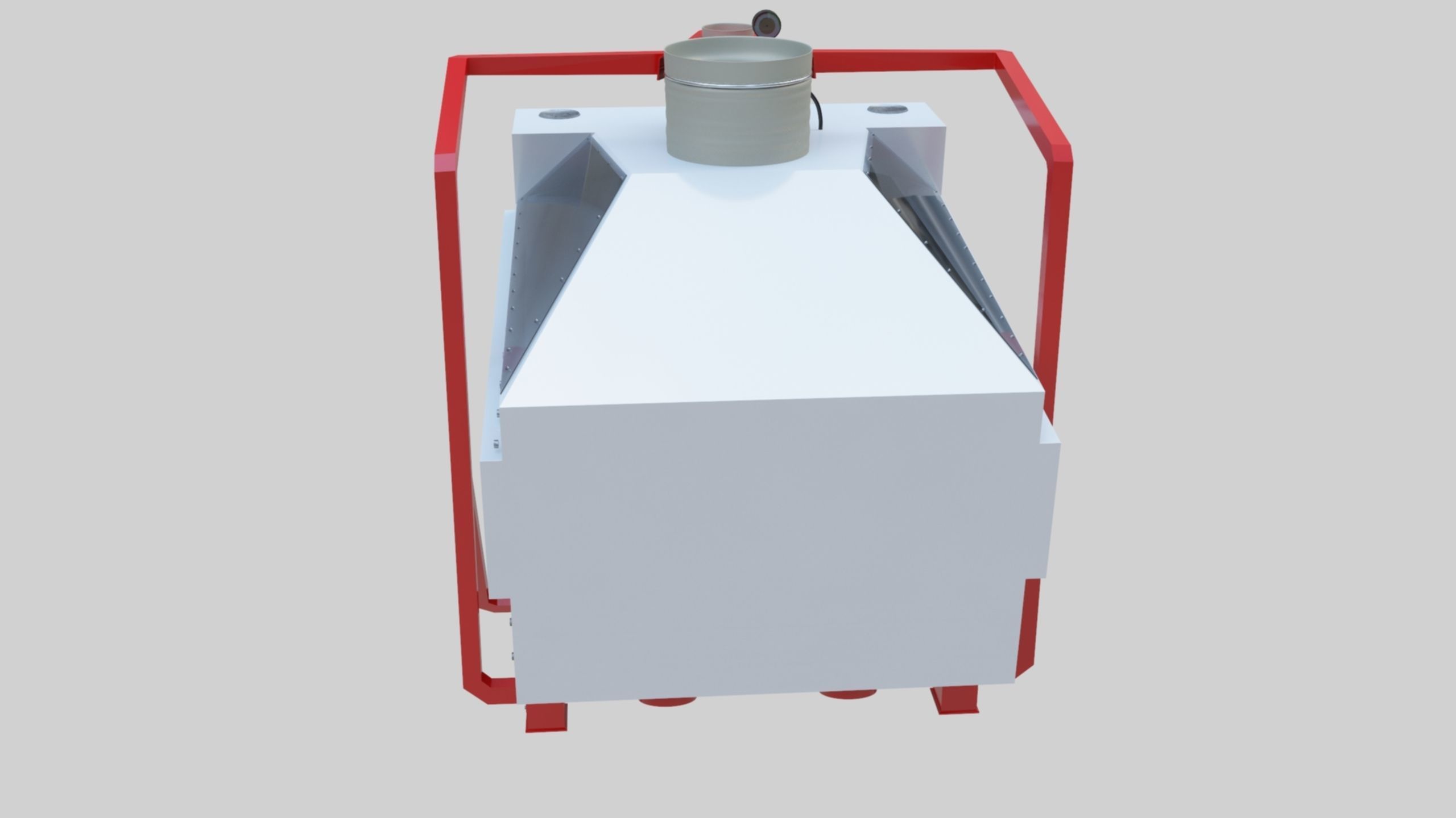 3D Stone Seperator Destroyer - Wheat Grain Flour Milling Machine Low-poly 3D model_41