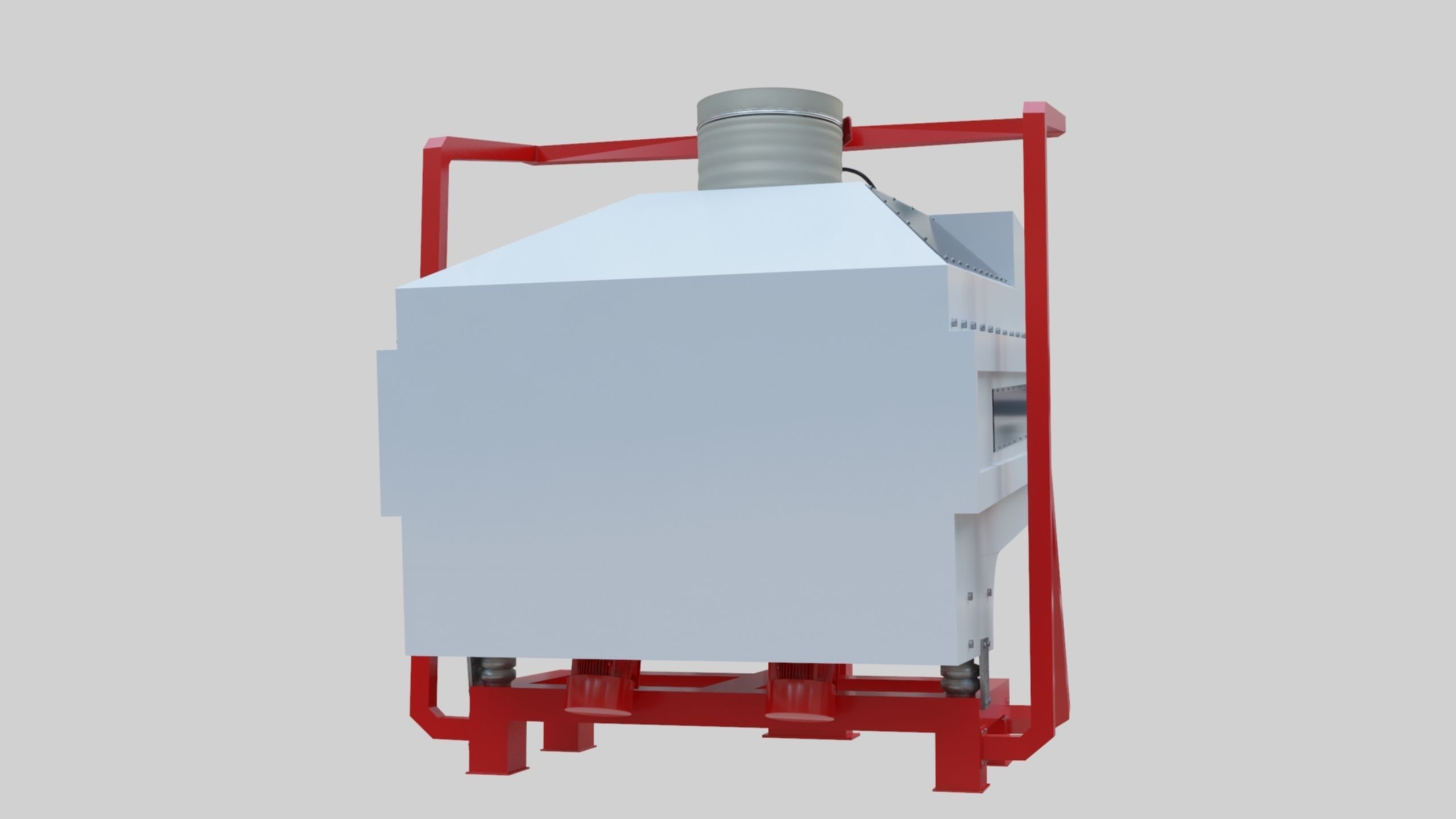 3D Stone Seperator Destroyer - Wheat Grain Flour Milling Machine Low-poly 3D model_72