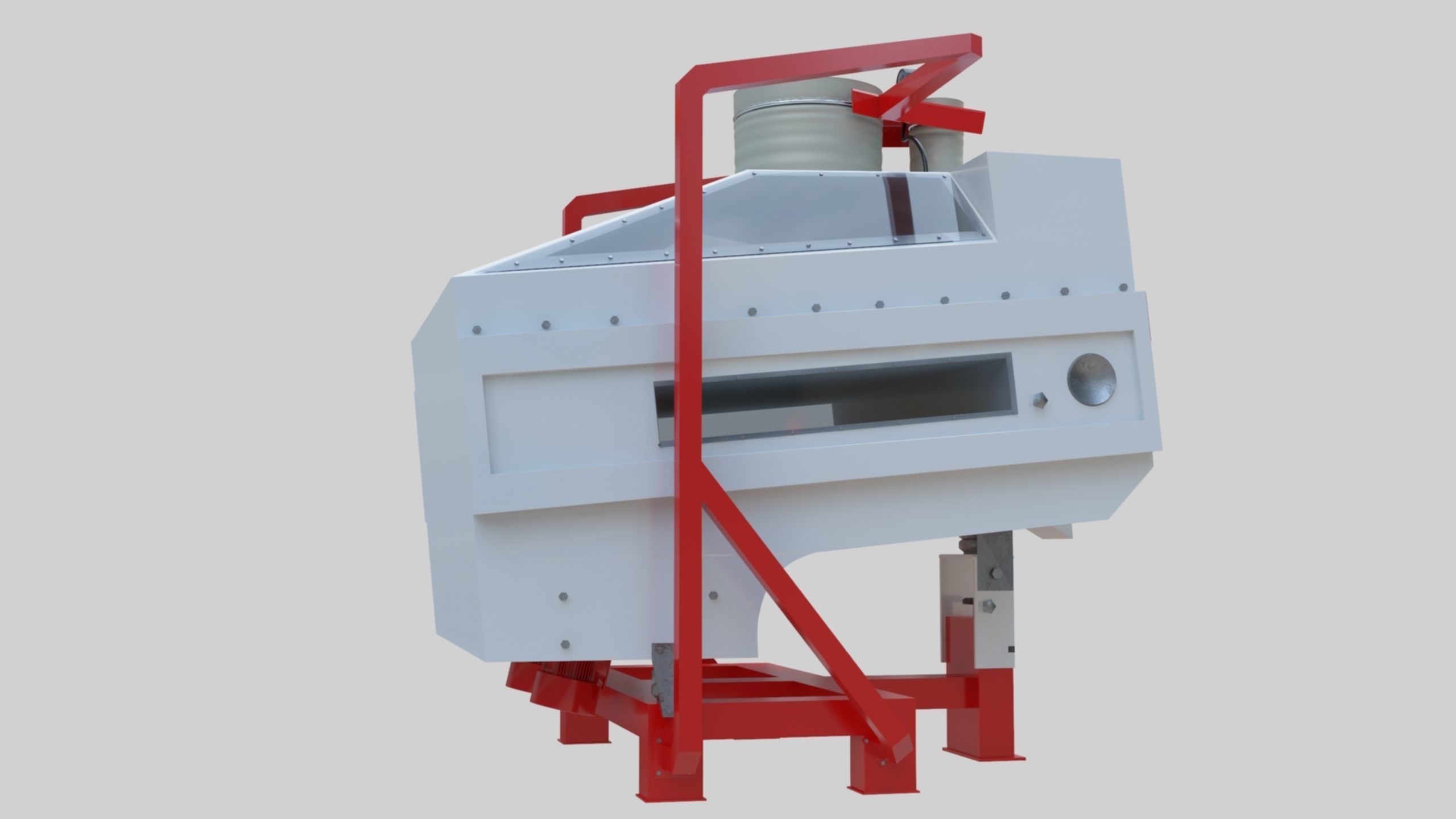 3D Stone Seperator Destroyer - Wheat Grain Flour Milling Machine Low-poly 3D model_57