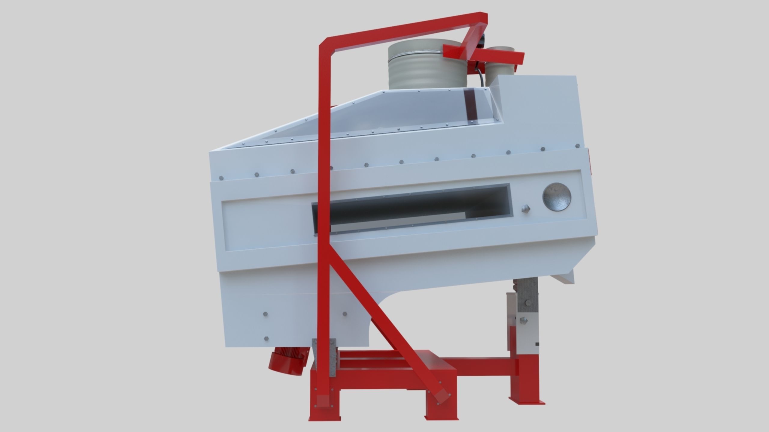 3D Stone Seperator Destroyer - Wheat Grain Flour Milling Machine Low-poly 3D model_51