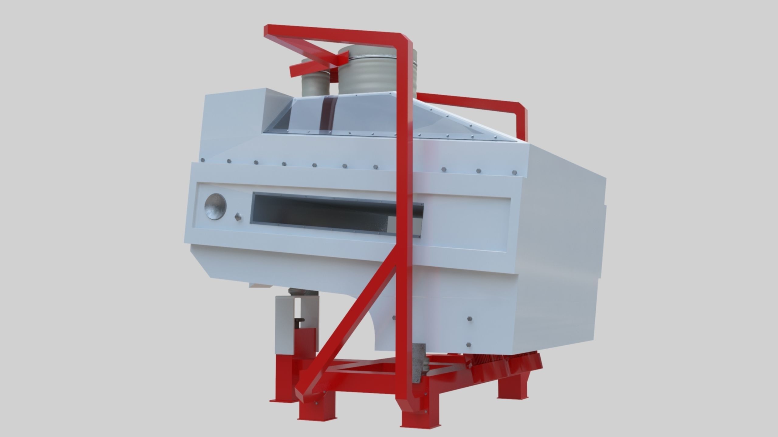 3D Stone Seperator Destroyer - Wheat Grain Flour Milling Machine Low-poly 3D model_63