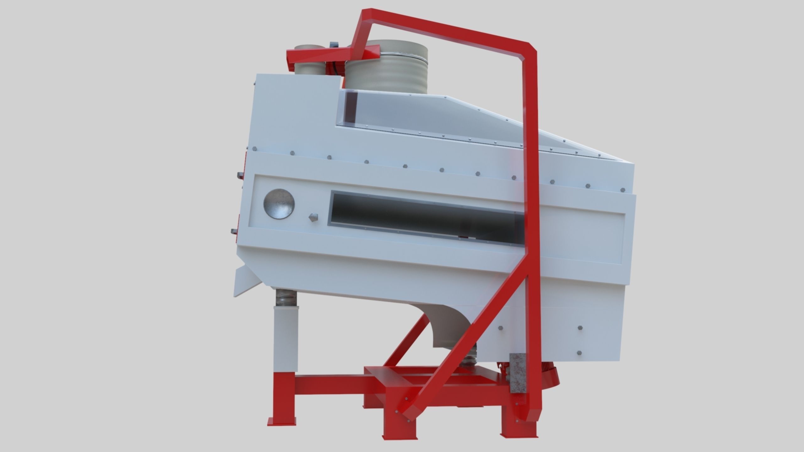 3D Stone Seperator Destroyer - Wheat Grain Flour Milling Machine Low-poly 3D model_58