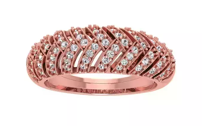  Wedding Solitaire Women Band Ring 3D print model