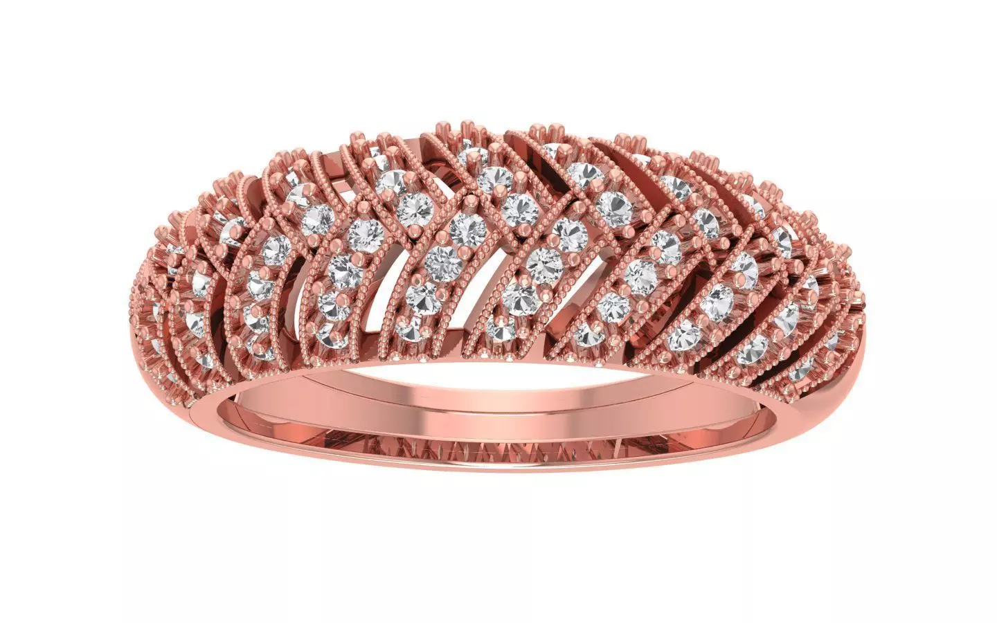  Wedding Solitaire Women Band Ring 3D print model_0