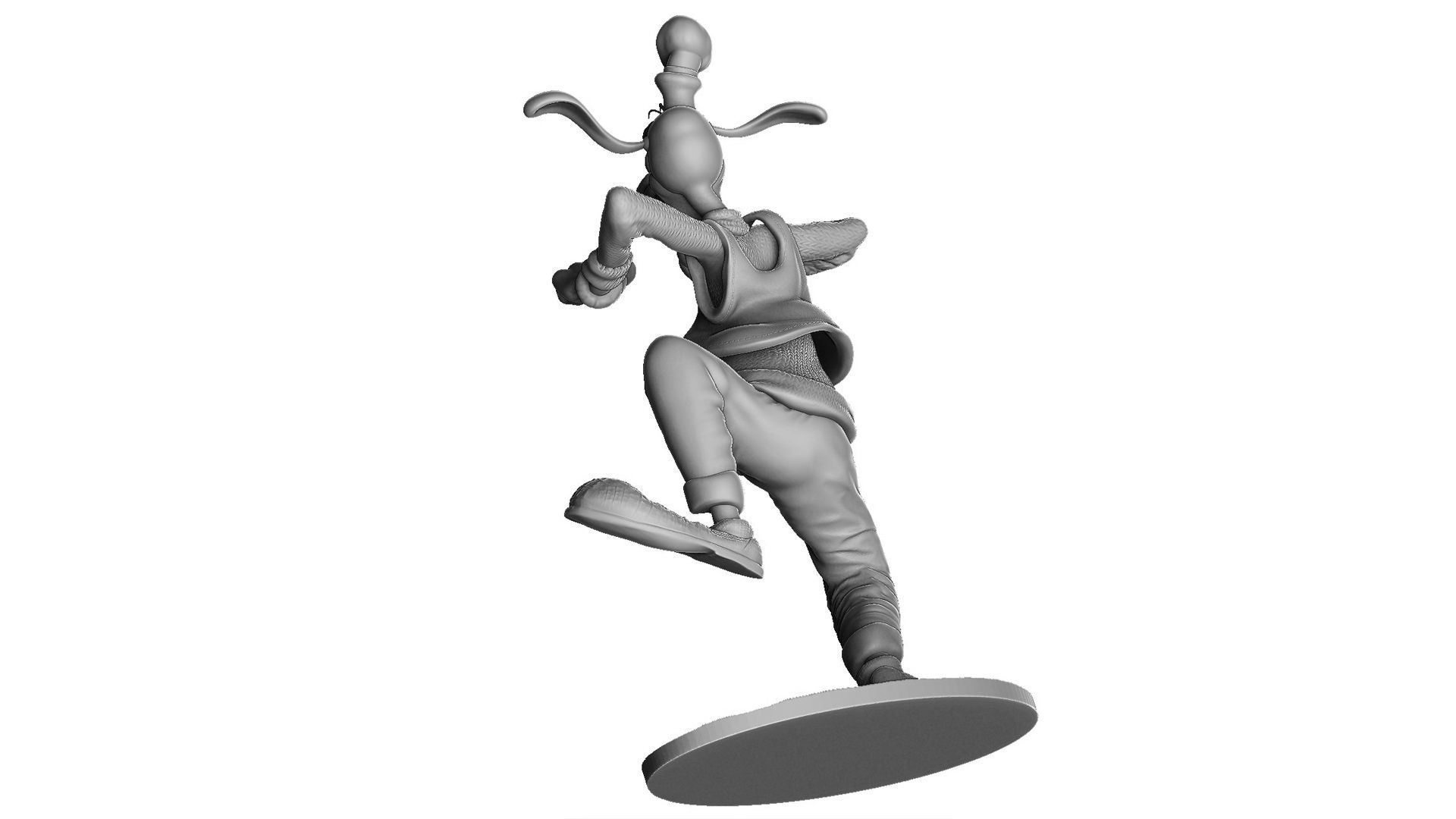 Goofy STL 3d Printable assemble 3D print model_12