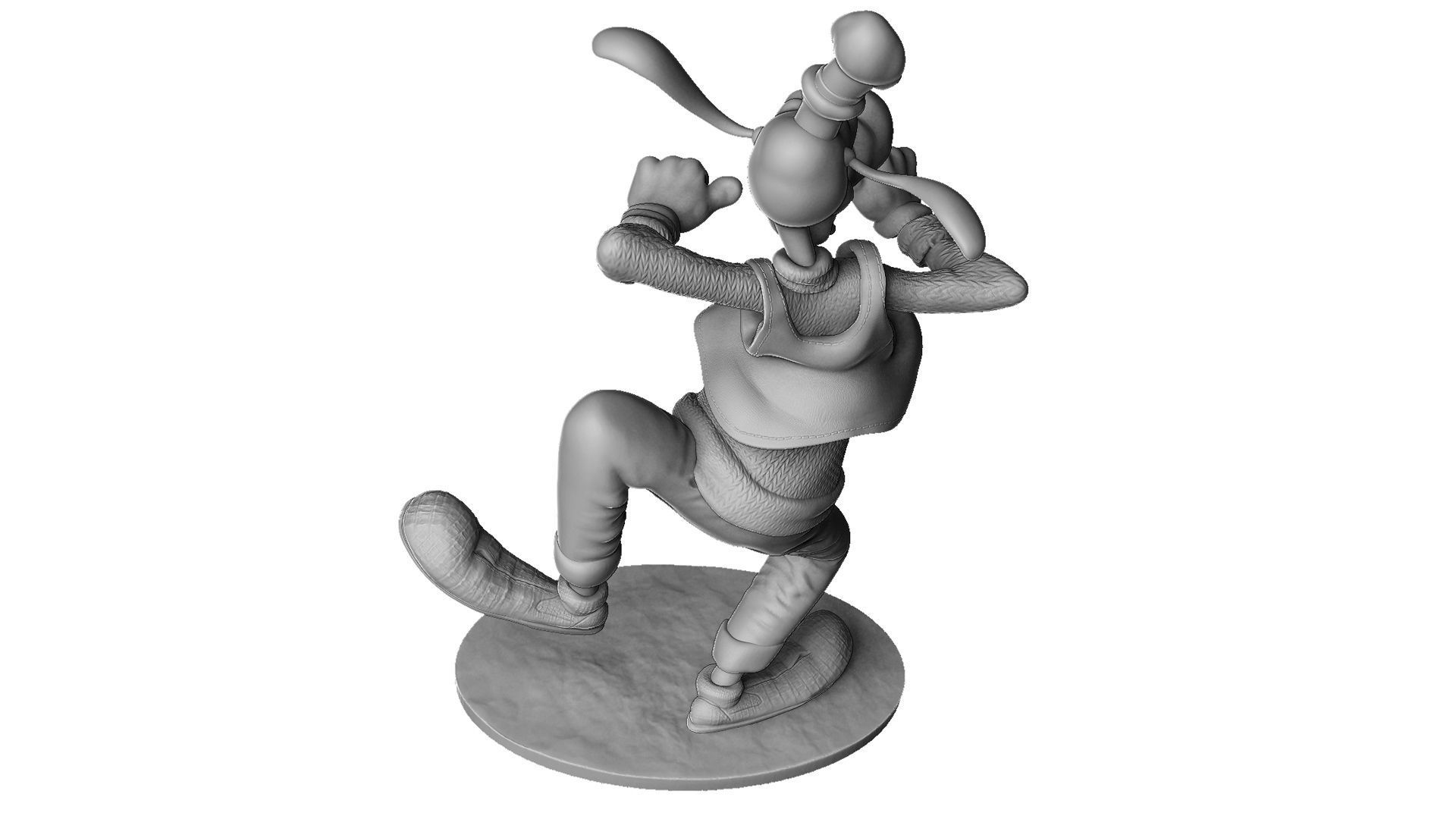 Goofy STL 3d Printable assemble 3D print model_9