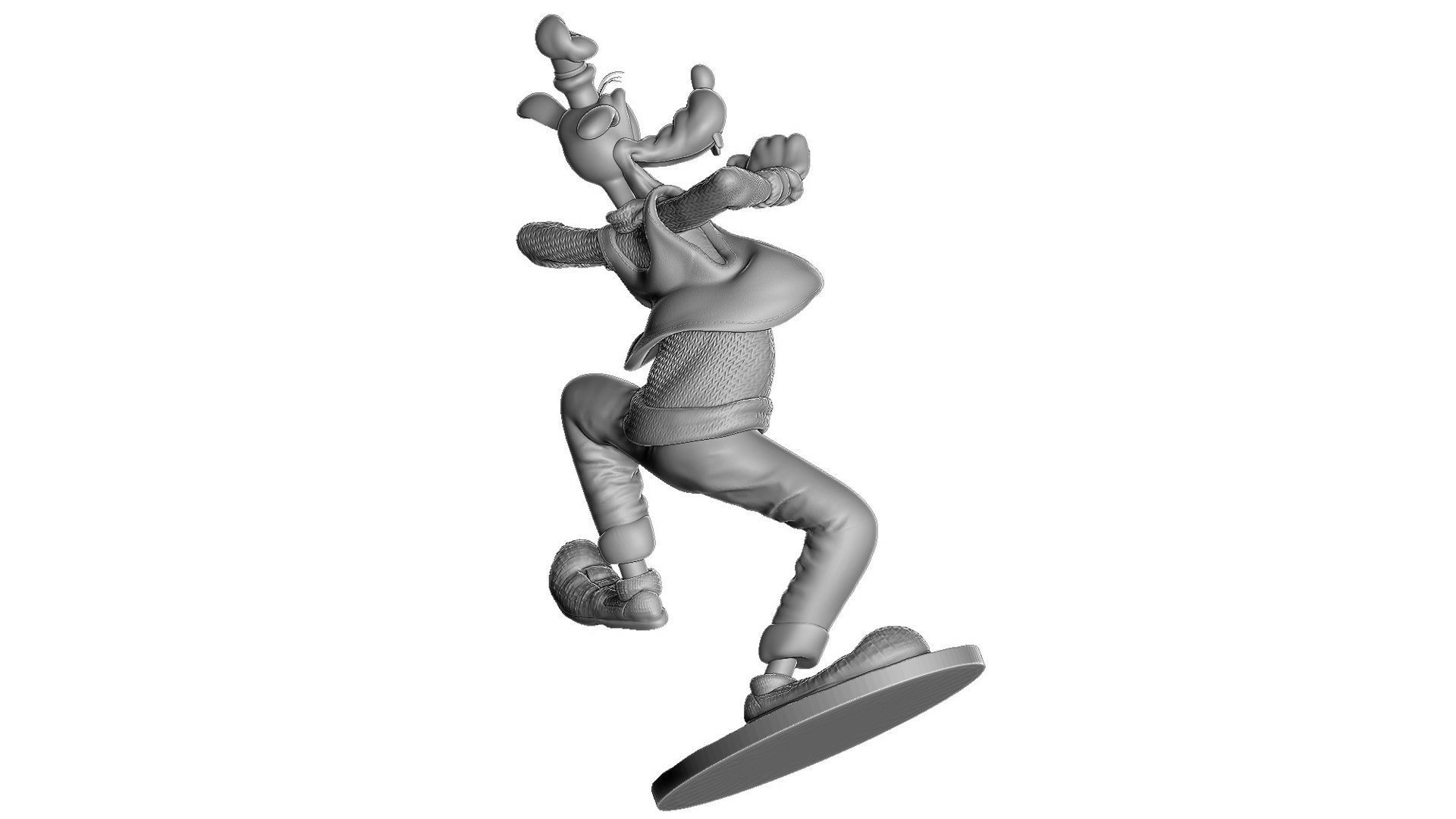 Goofy STL 3d Printable assemble 3D print model_14