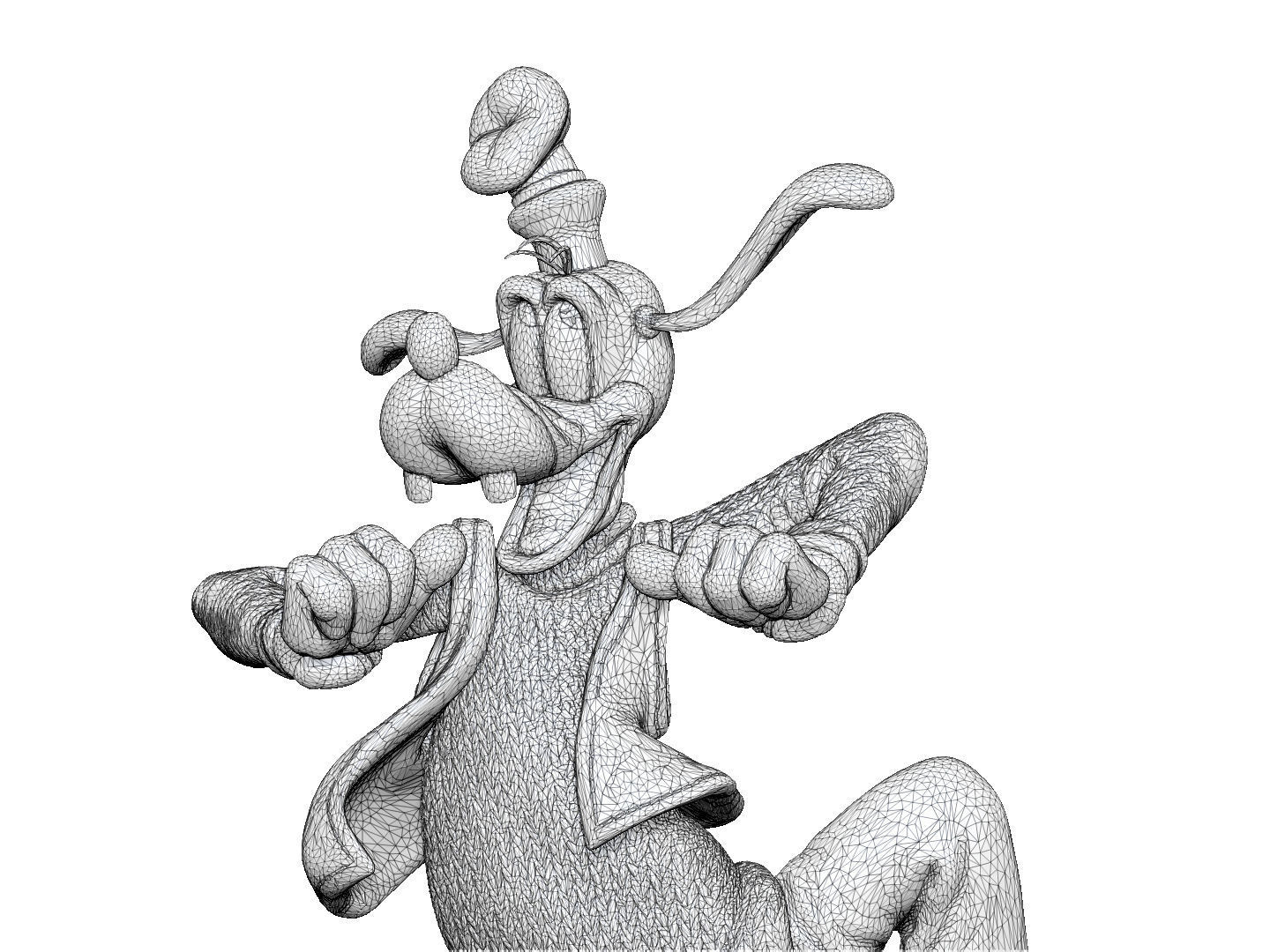 Goofy STL 3d Printable assemble 3D print model_16