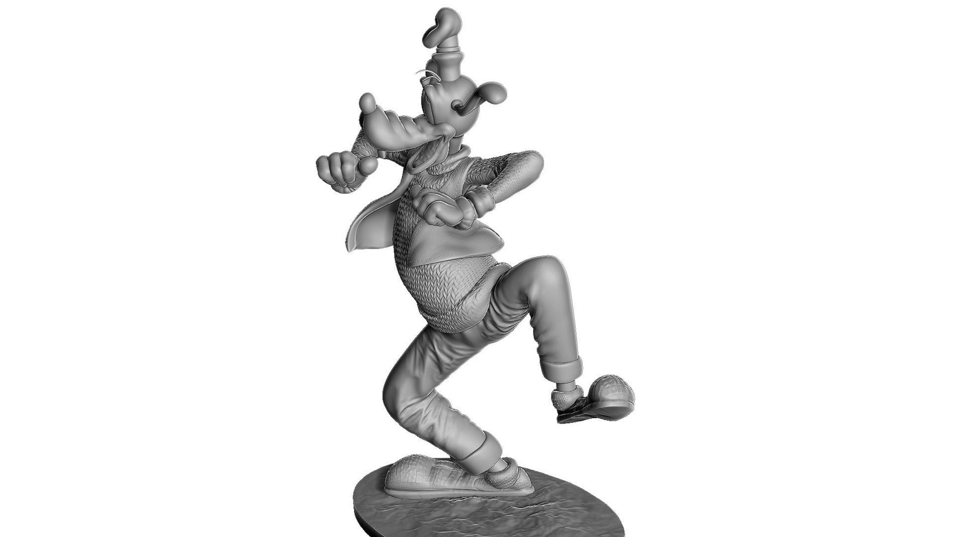 Goofy STL 3d Printable assemble 3D print model_11