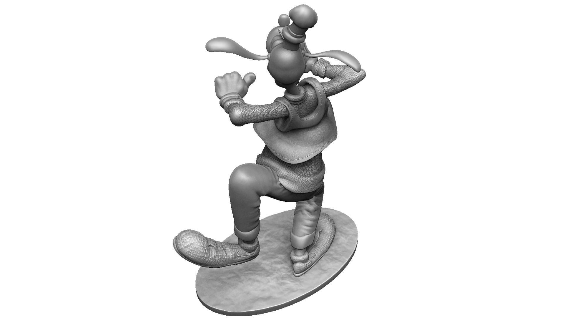 Goofy STL 3d Printable assemble 3D print model_6