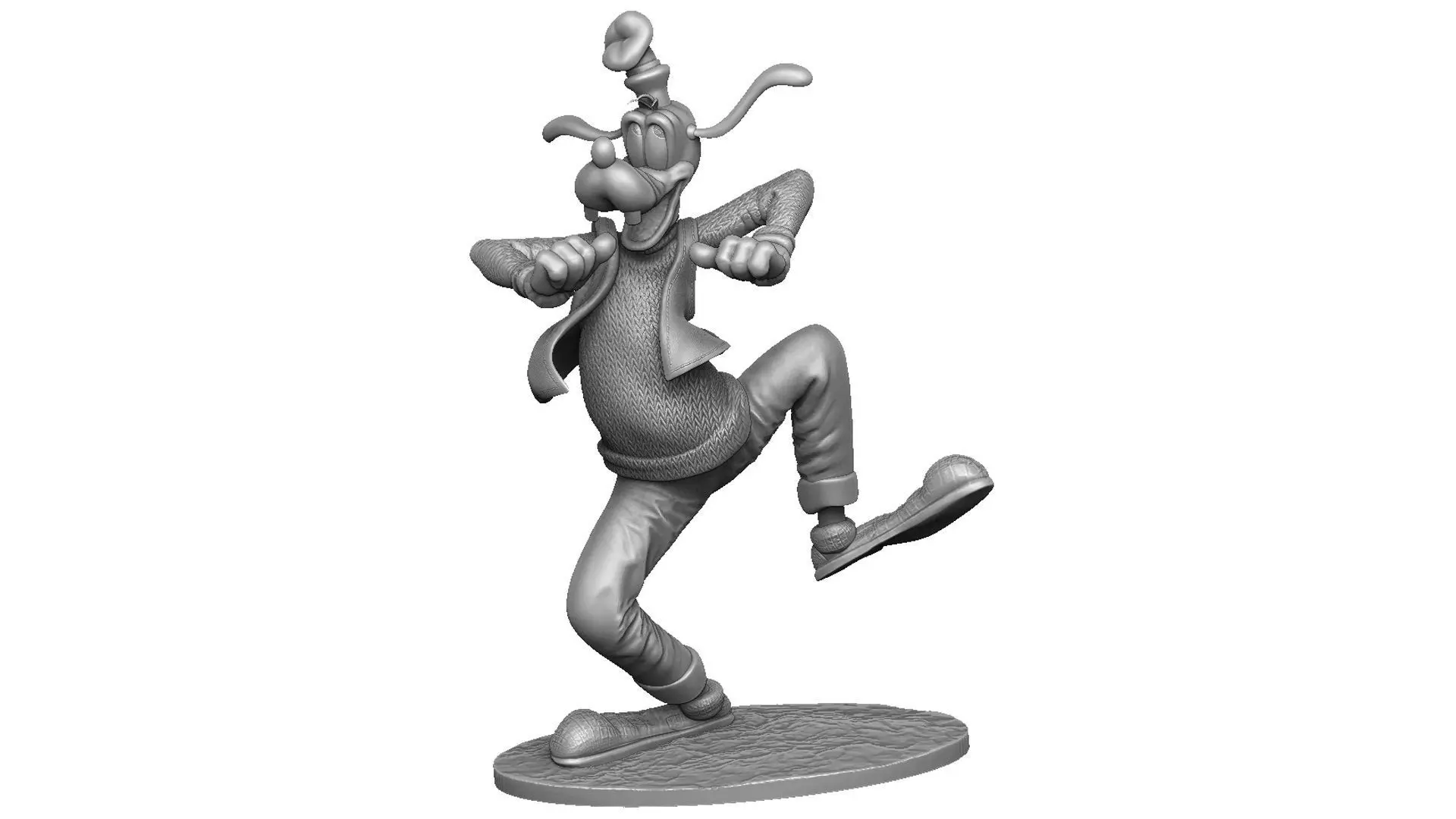 Goofy STL 3d Printable assemble 3D print model_0