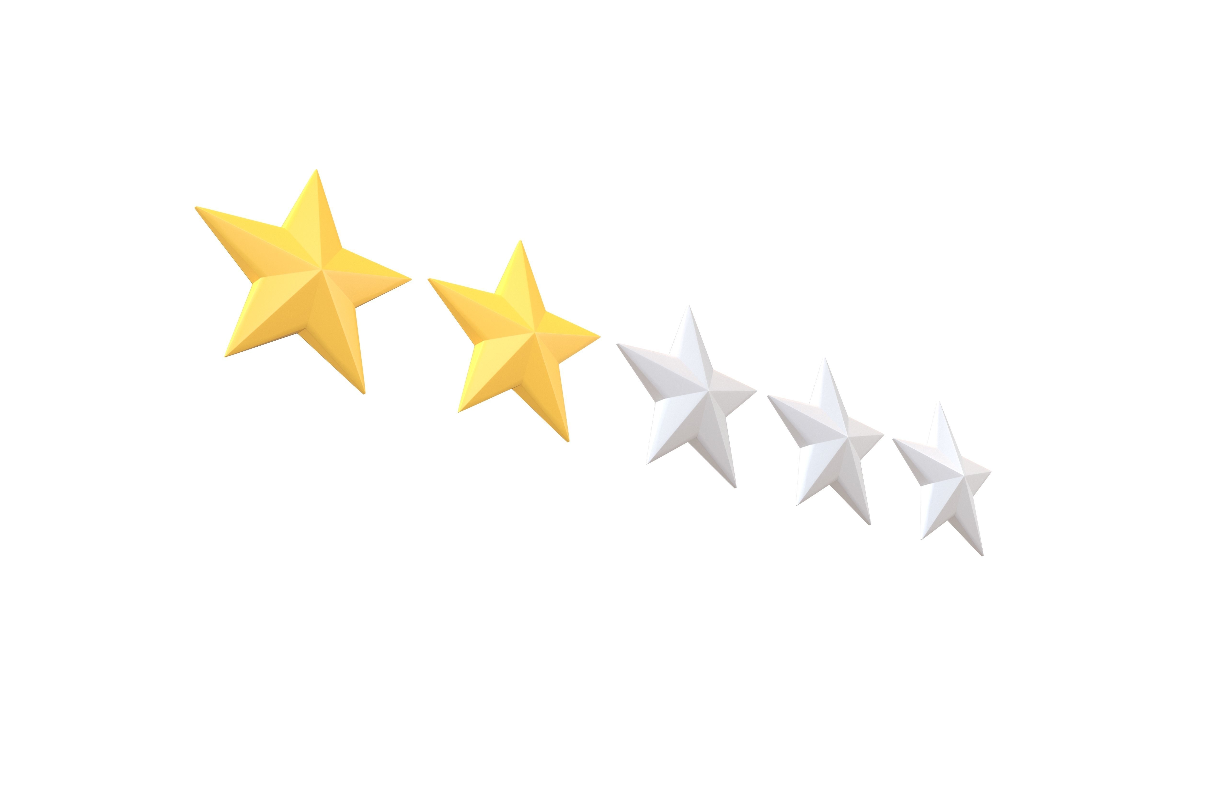 Rating Icon v1 003 Low-poly 3D model_3