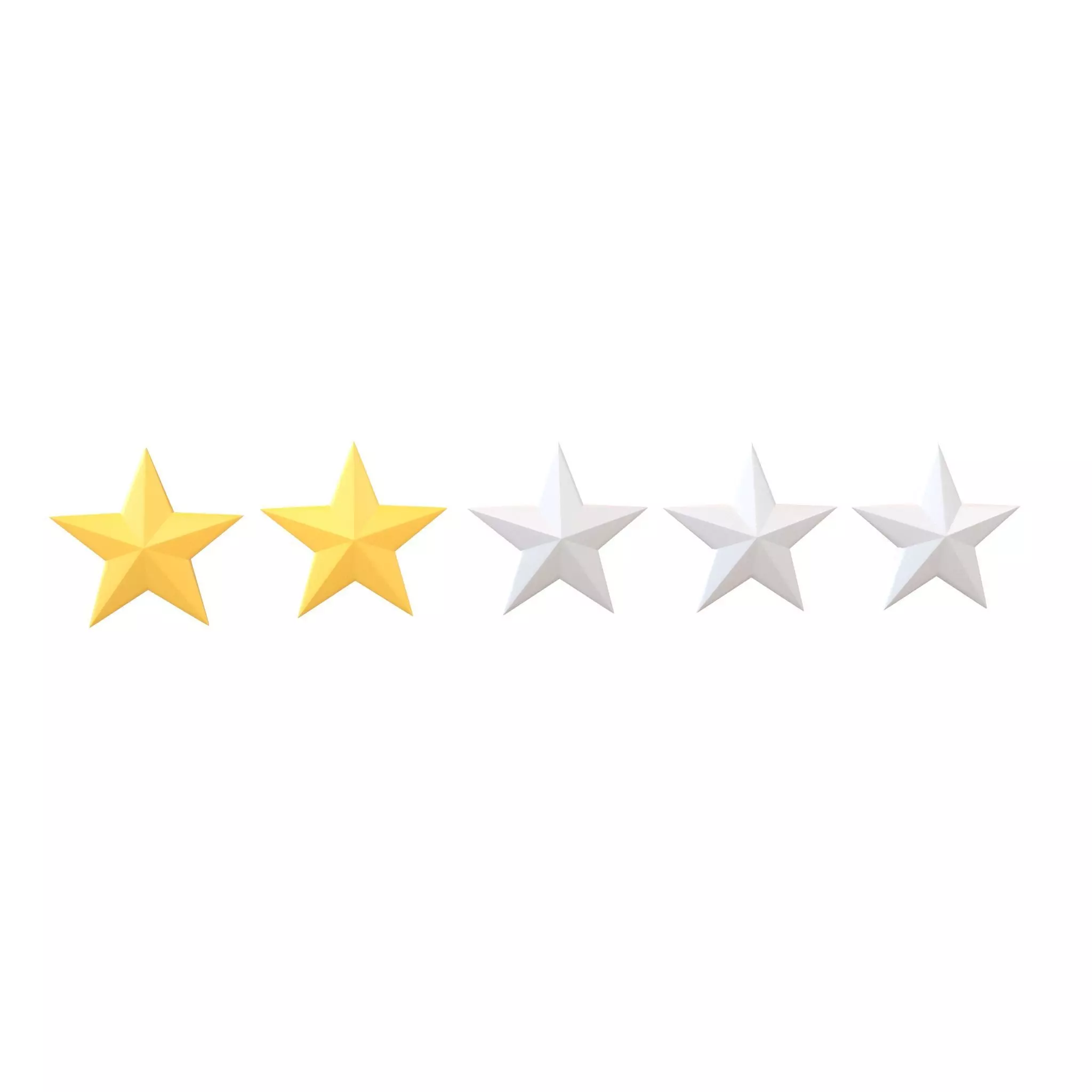 Rating Icon v1 003 Low-poly 3D model_0