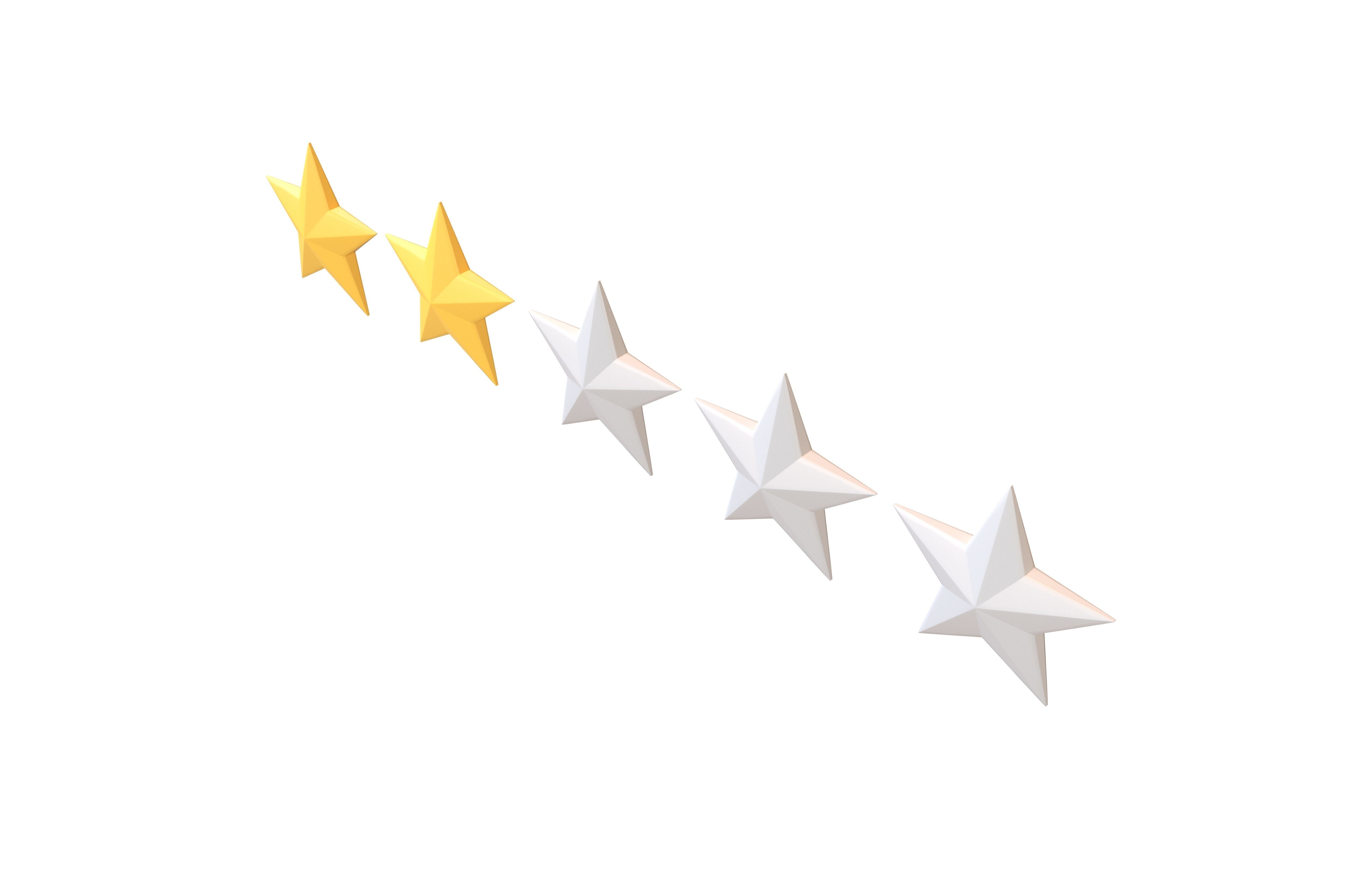 Rating Icon v1 003 Low-poly 3D model_2