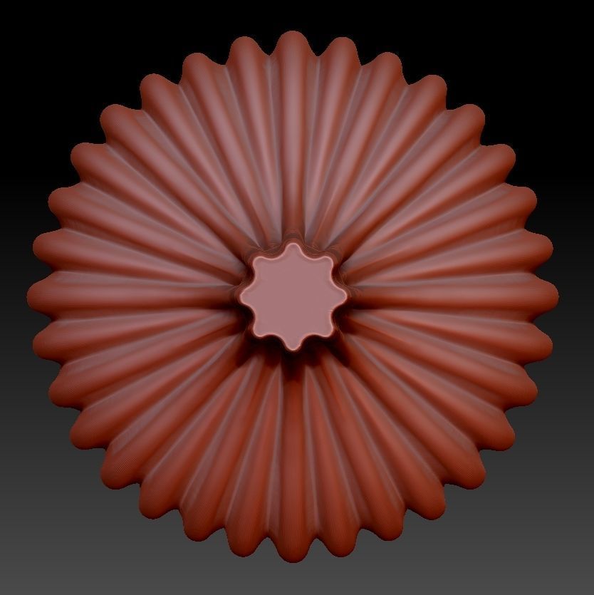 CLASSIC AESTHETIC RIBBED PILLAR CANDLES 3D print model_1