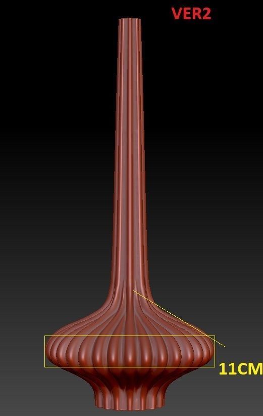 CLASSIC AESTHETIC RIBBED PILLAR CANDLES 3D print model_3