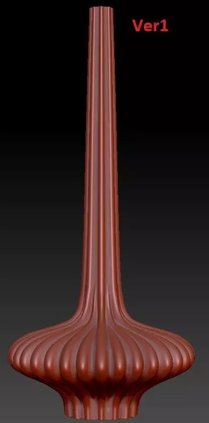 CLASSIC AESTHETIC RIBBED PILLAR CANDLES 3D print model_0