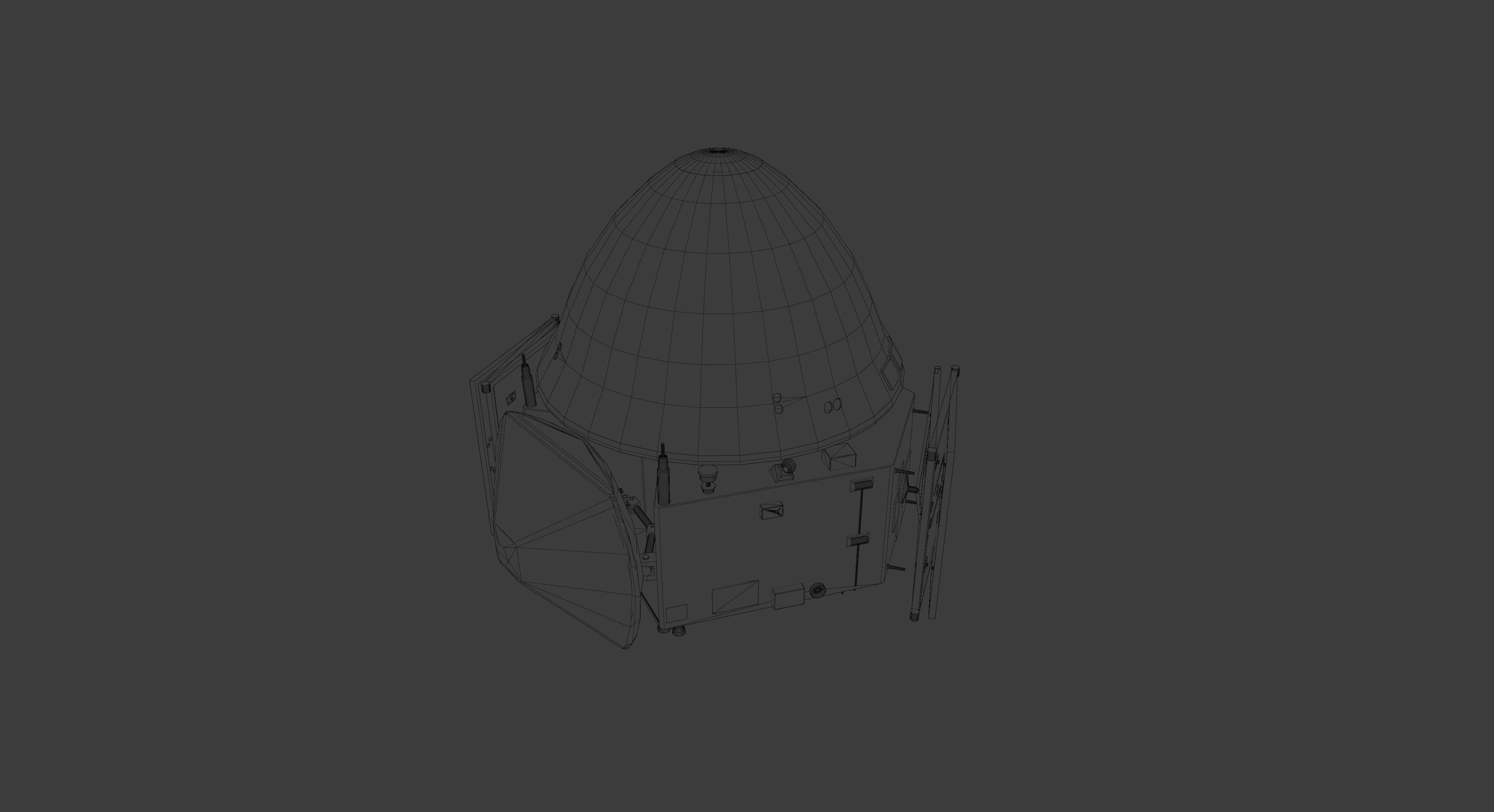 Tianwen-1 - blender - fbx 3D model_5