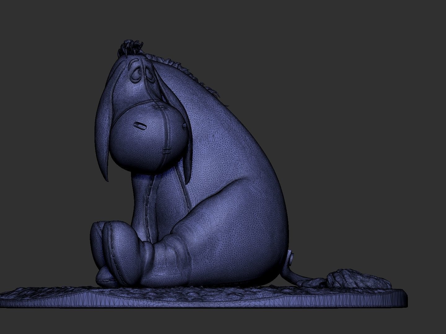 EEYORE for 3D PRINT STL OBJ ZTL 3D print model_1