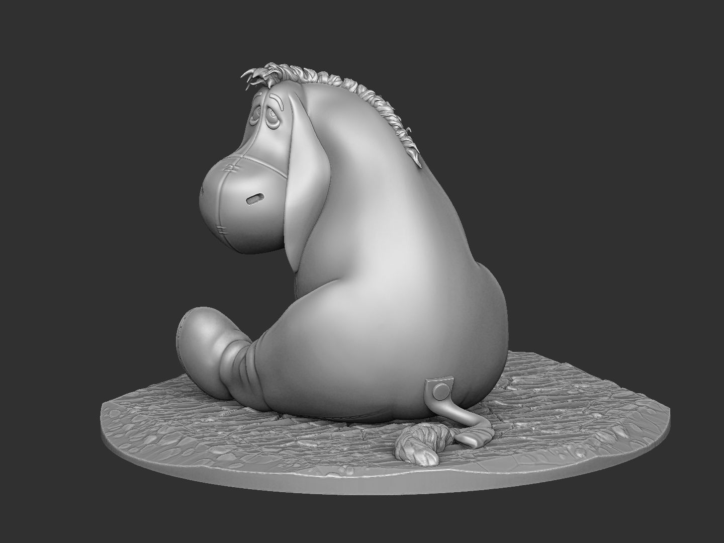 EEYORE for 3D PRINT STL OBJ ZTL 3D print model_13