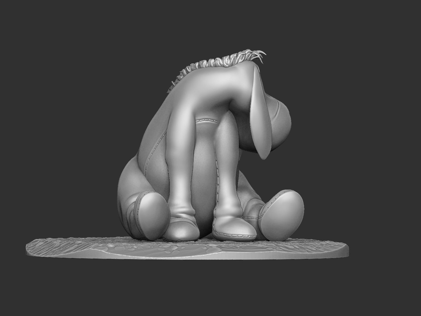 EEYORE for 3D PRINT STL OBJ ZTL 3D print model_15