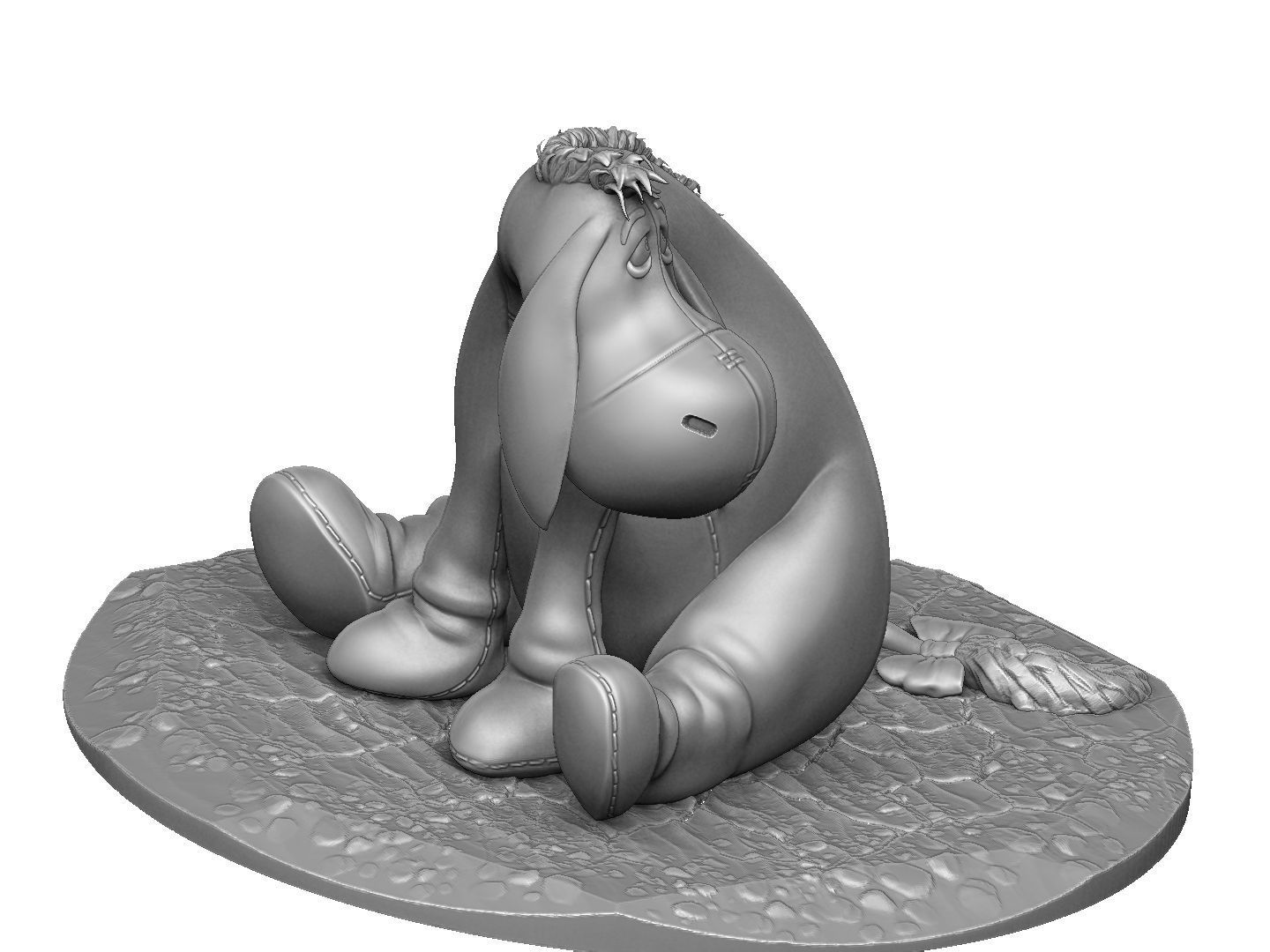 EEYORE for 3D PRINT STL OBJ ZTL 3D print model_5