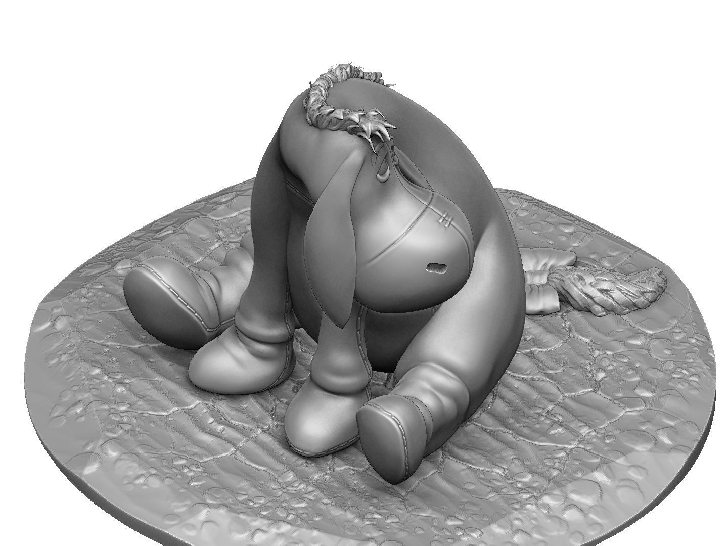 EEYORE for 3D PRINT STL OBJ ZTL 3D print model_9