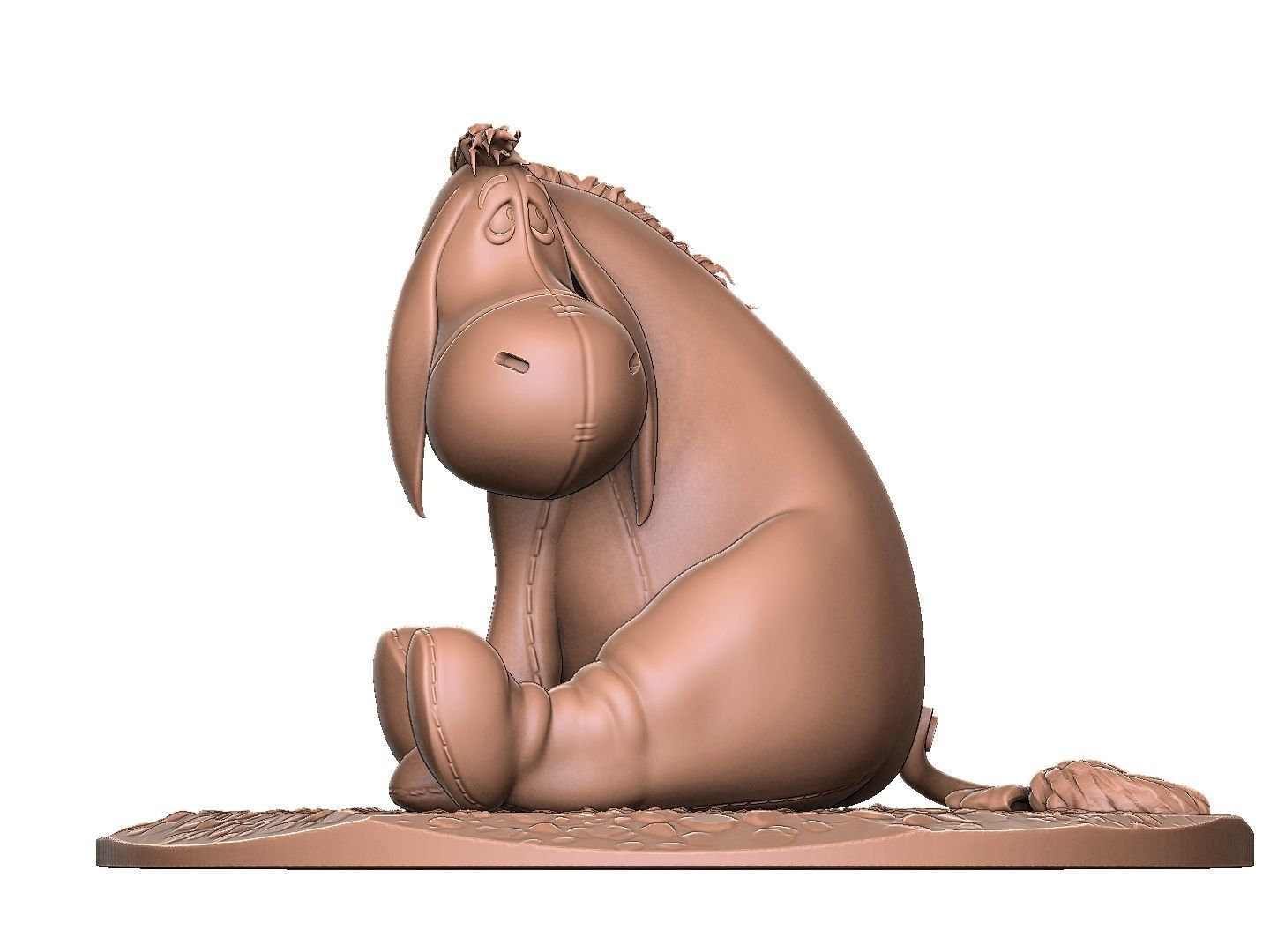 EEYORE for 3D PRINT STL OBJ ZTL 3D print model_4