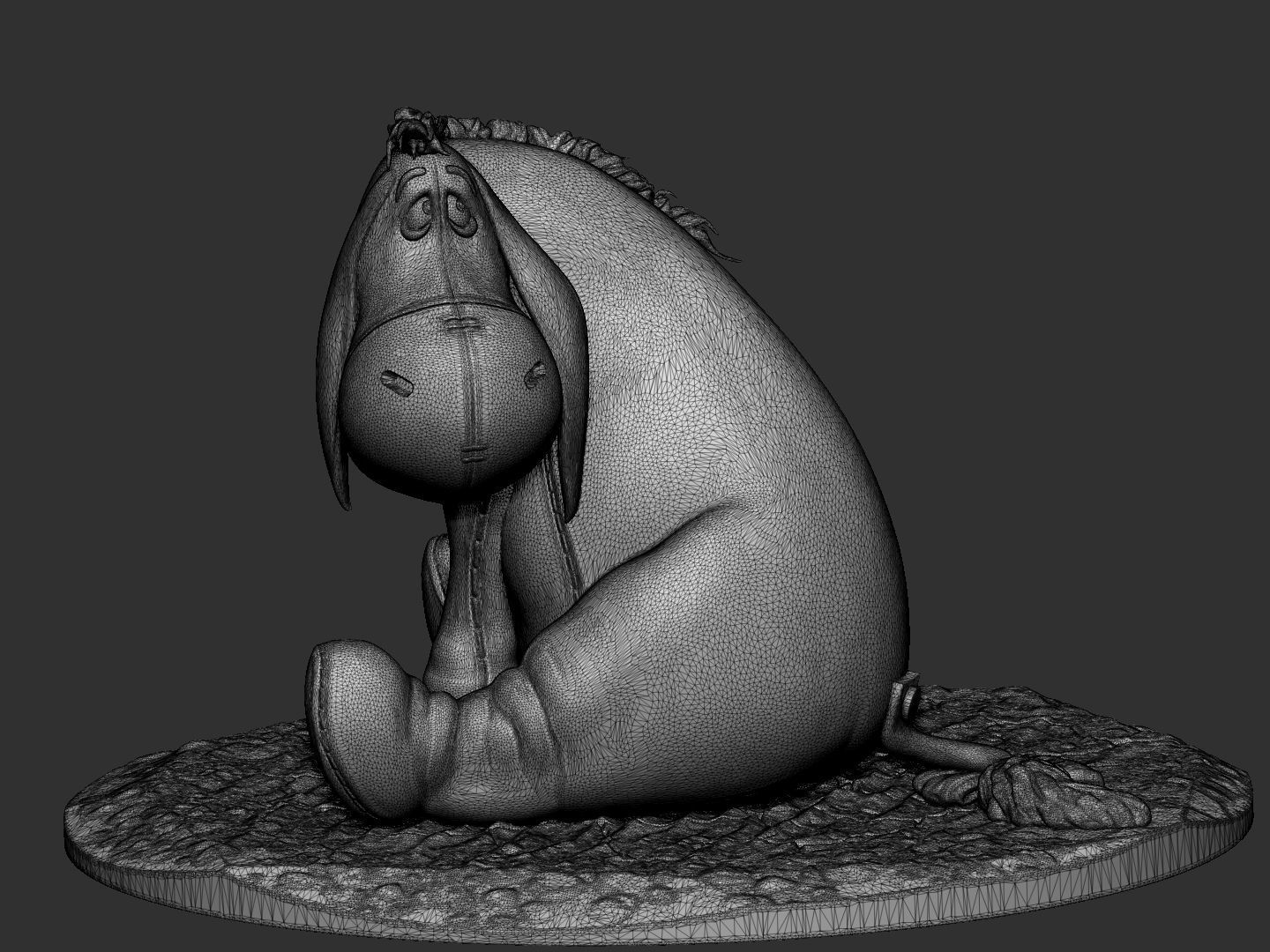 EEYORE for 3D PRINT STL OBJ ZTL 3D print model_10