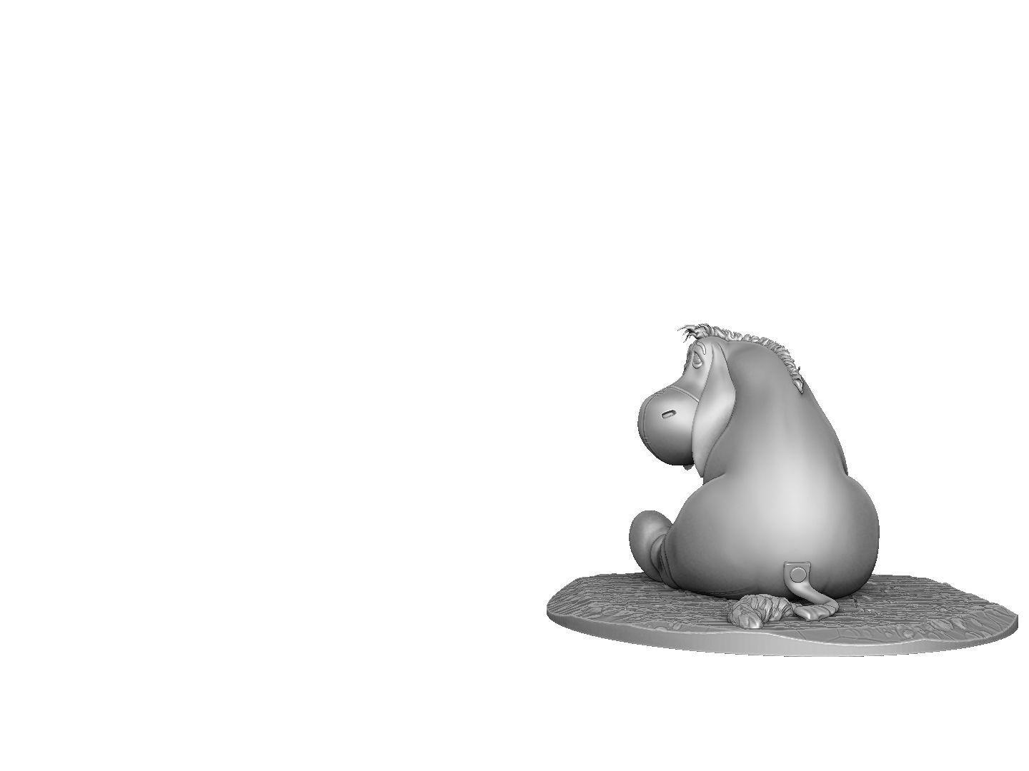 EEYORE for 3D PRINT STL OBJ ZTL 3D print model_7