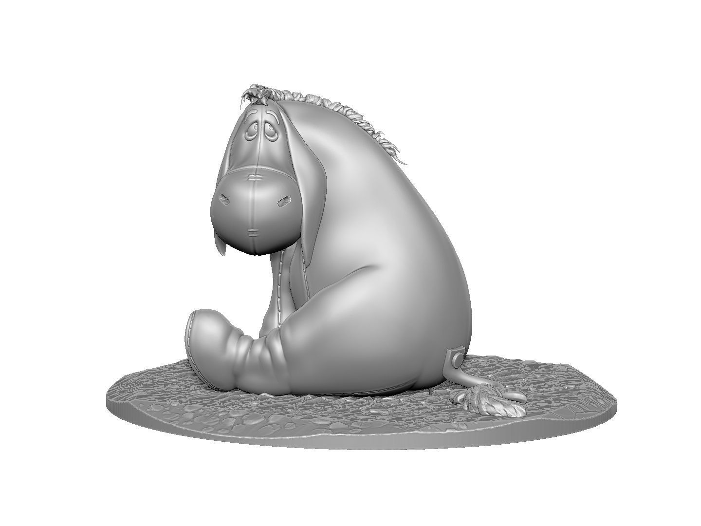EEYORE for 3D PRINT STL OBJ ZTL 3D print model_8