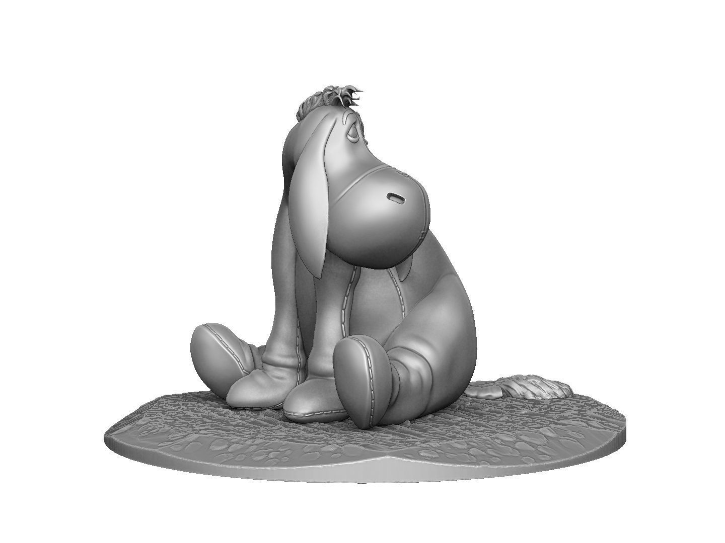 EEYORE for 3D PRINT STL OBJ ZTL 3D print model_16