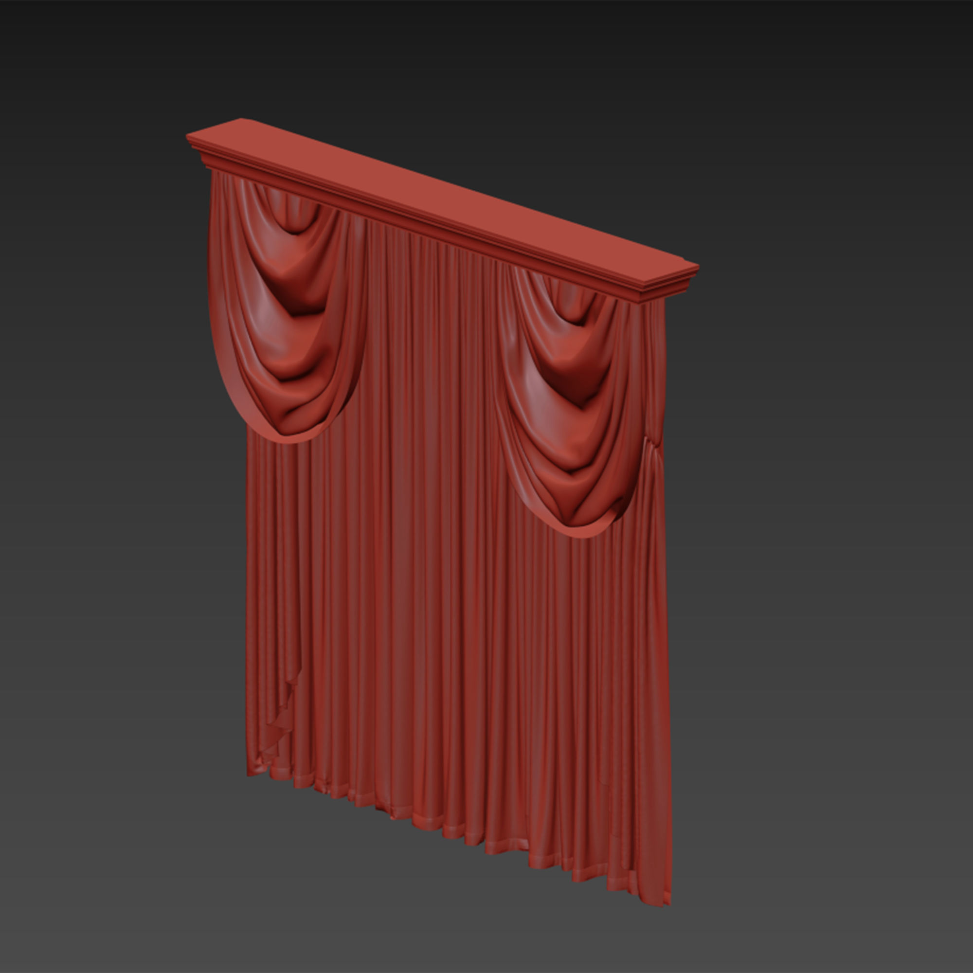 Curtain 3D model_6