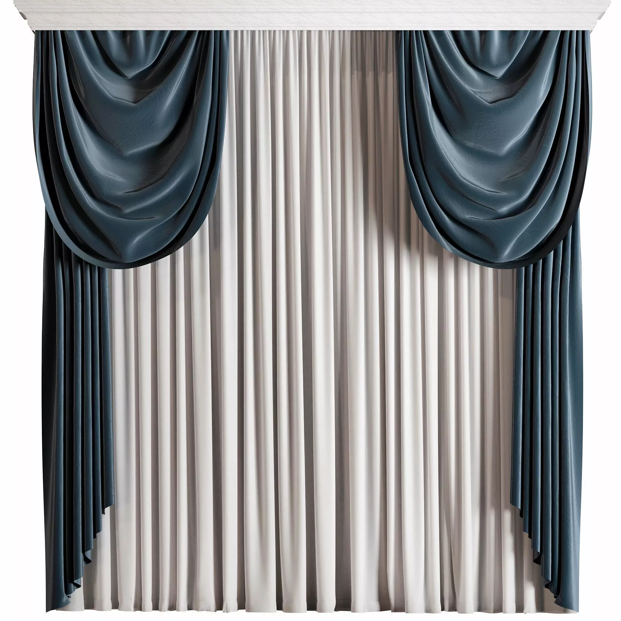 Curtain 3D model_0