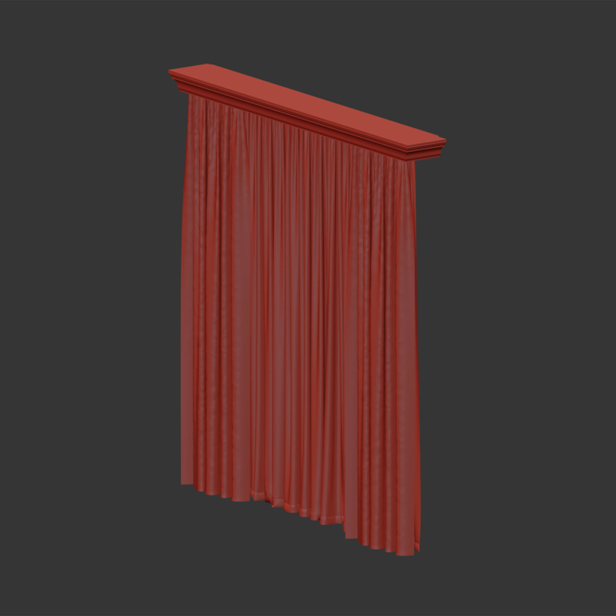 Curtain 3D model_6