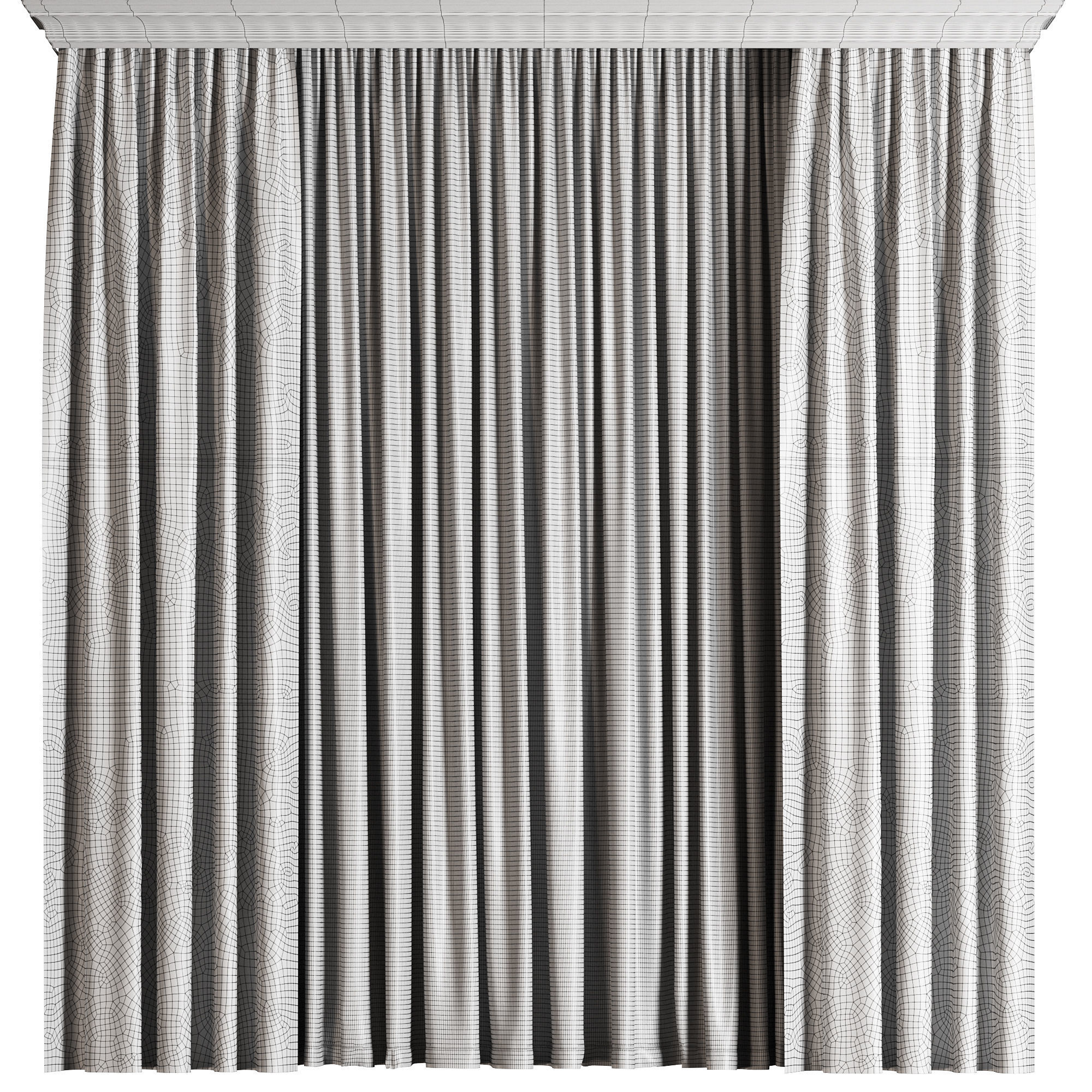 Curtain 3D model_3