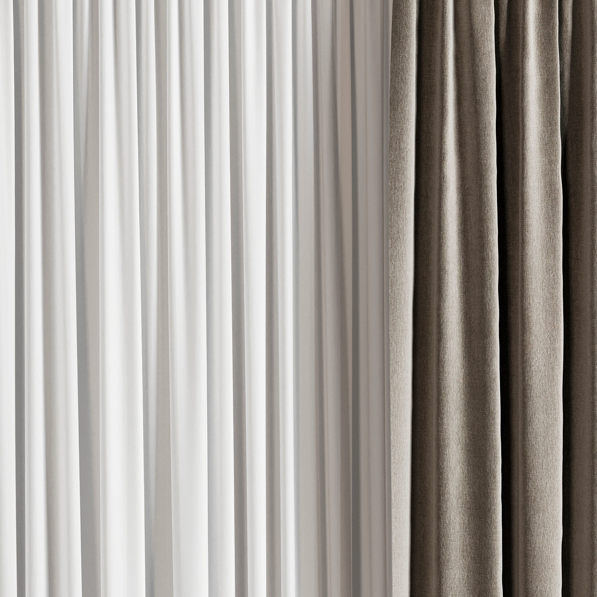 Curtain 3D model_1