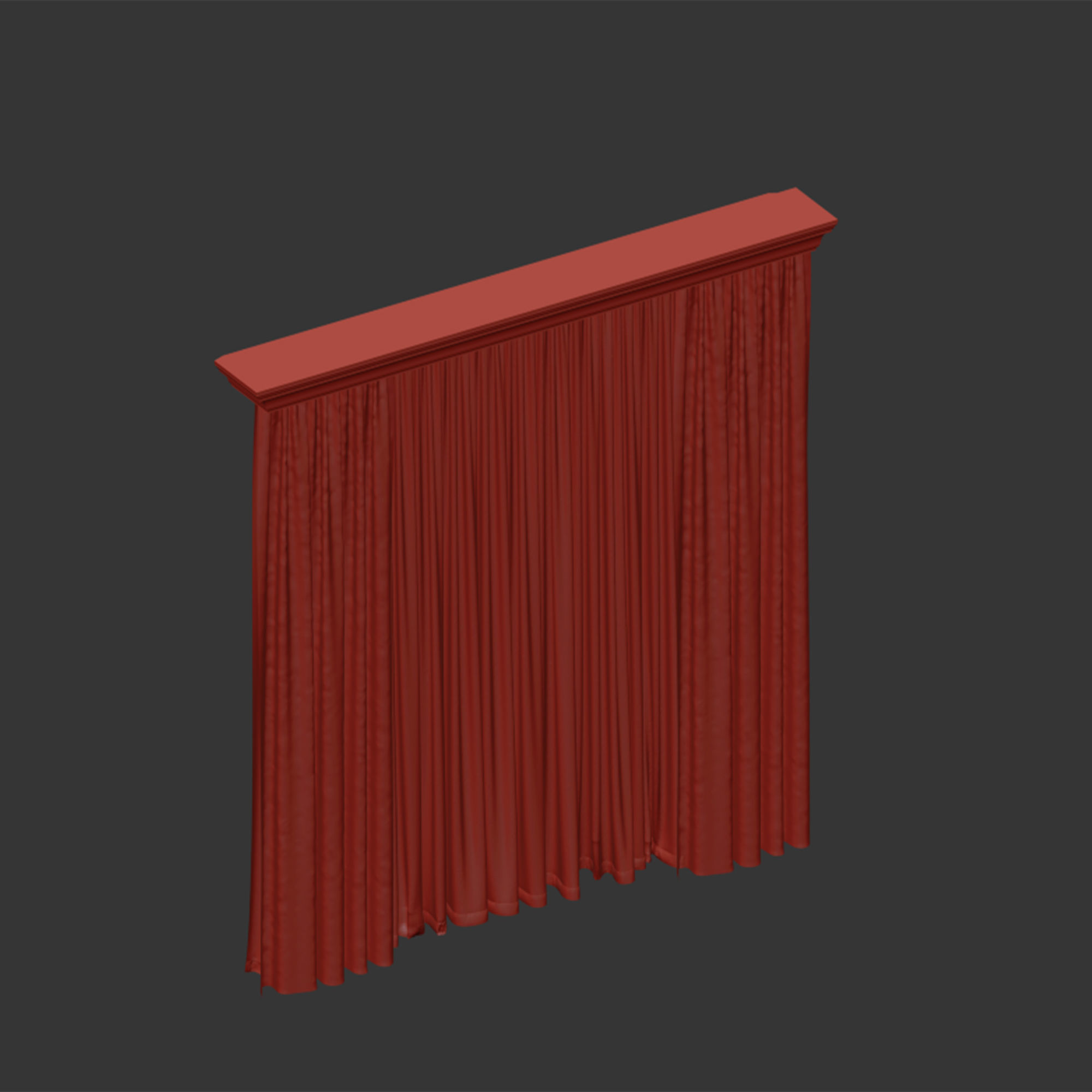 Curtain 3D model_7