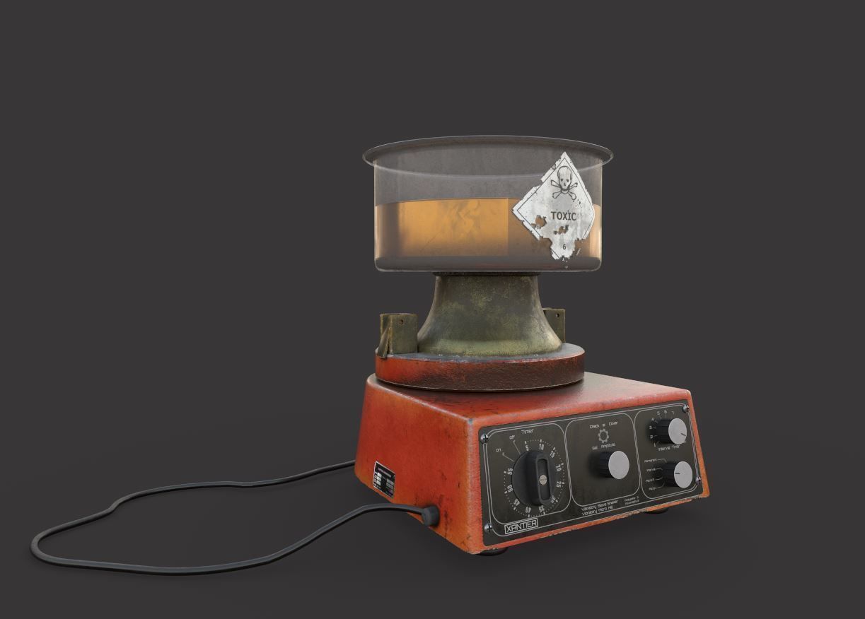 Lab Equipment - Vibratory Shaker 3D model_10