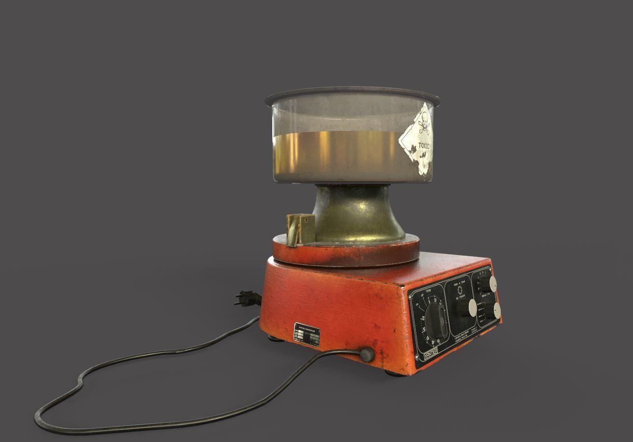 Lab Equipment - Vibratory Shaker 3D model_9