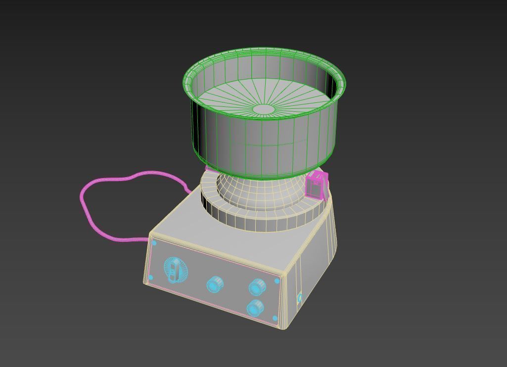 Lab Equipment - Vibratory Shaker 3D model_12