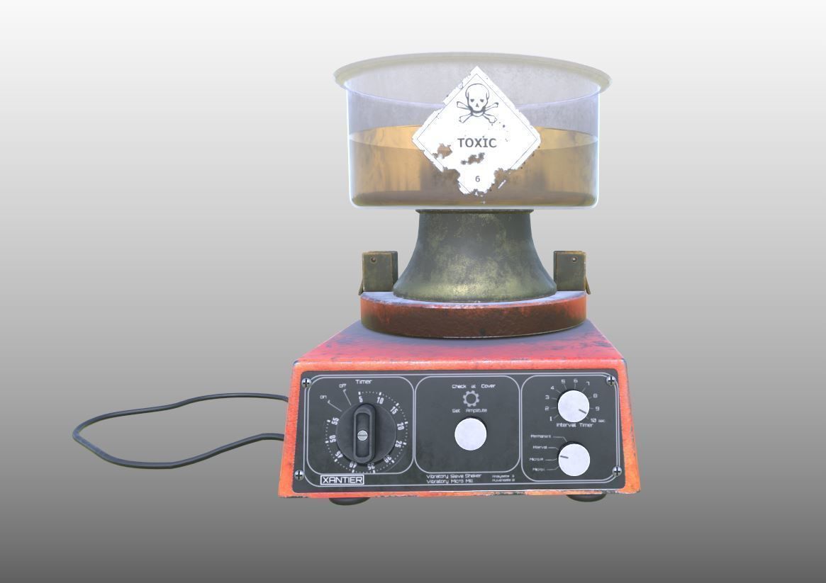 Lab Equipment - Vibratory Shaker 3D model_7