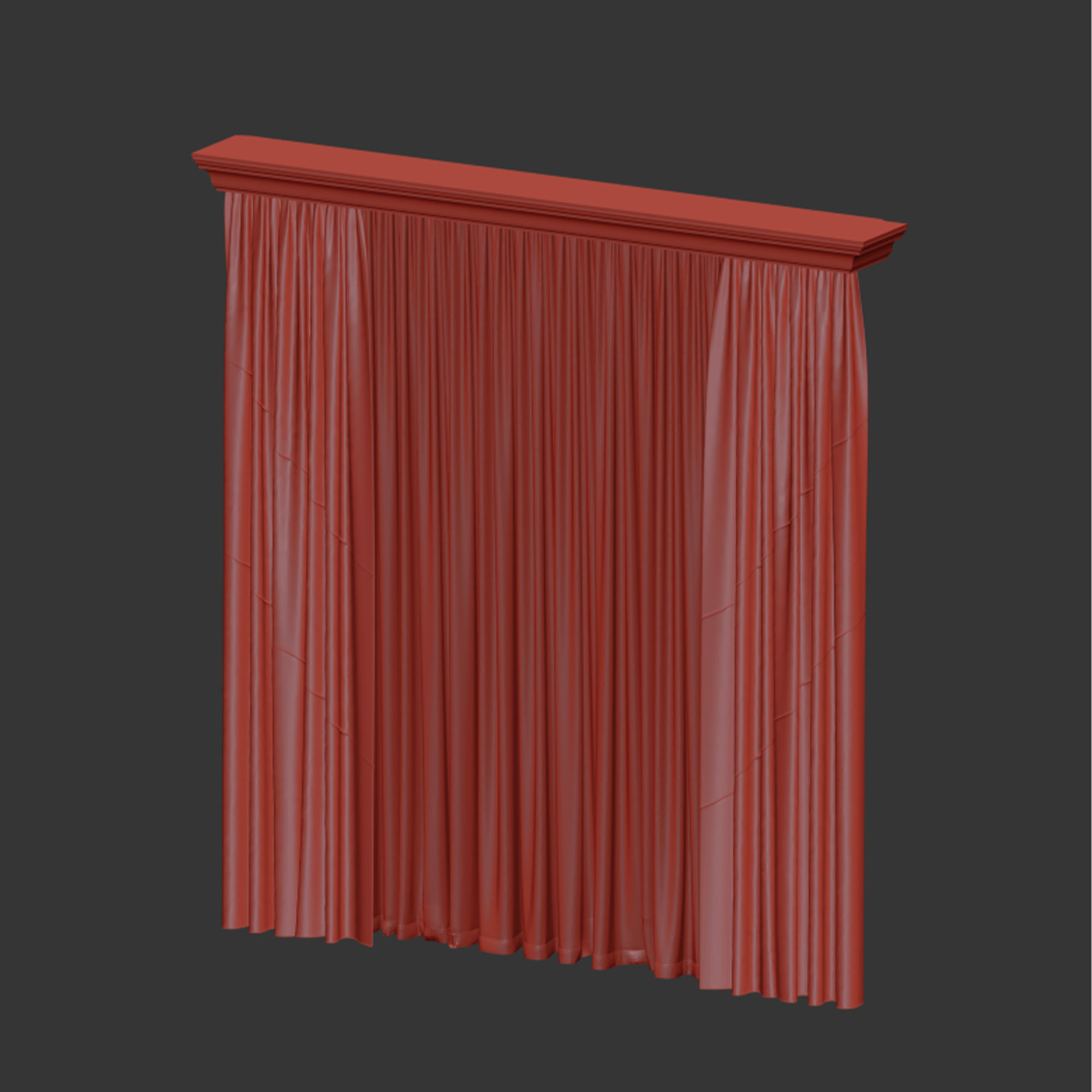 Curtain 3D model_6