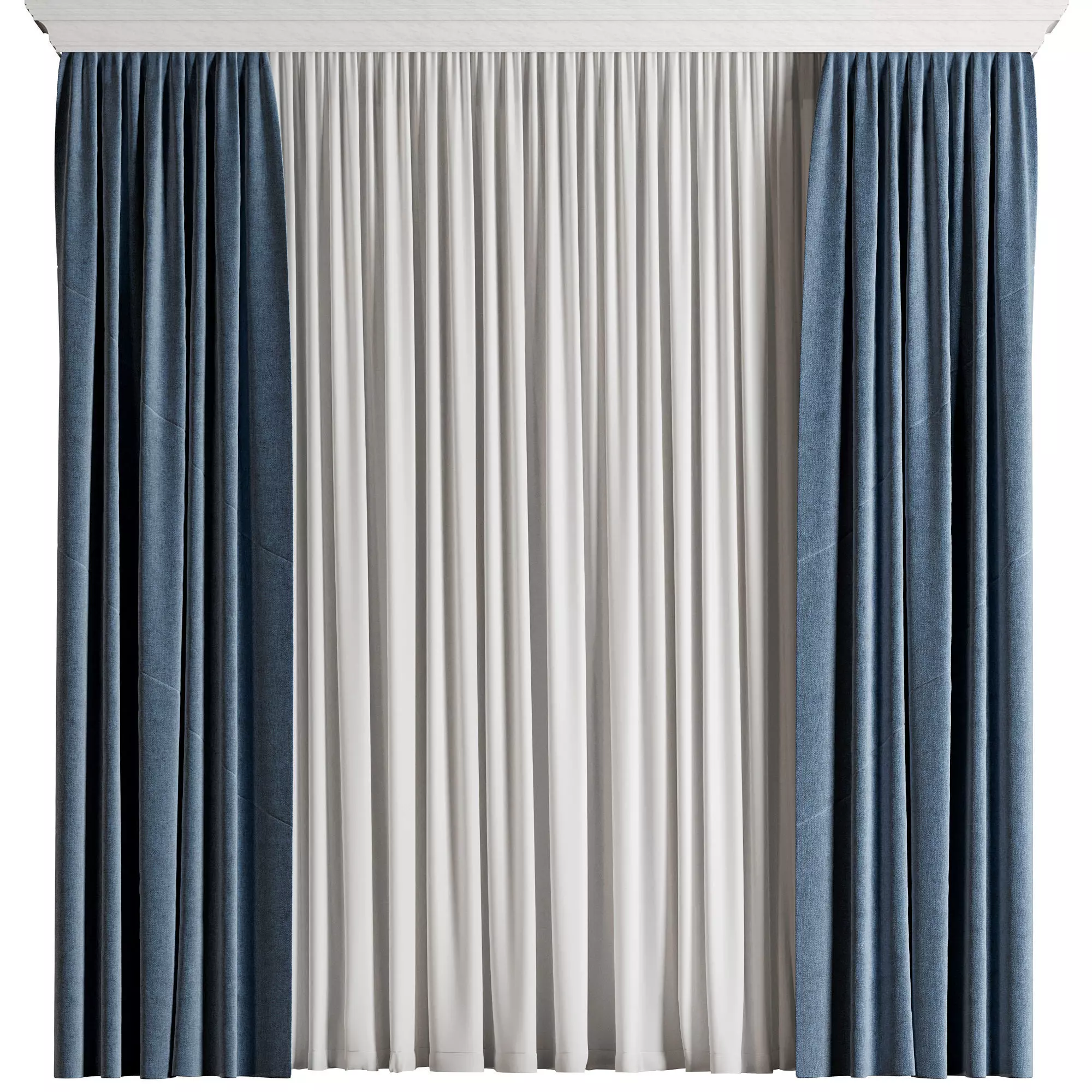 Curtain 3D model_0