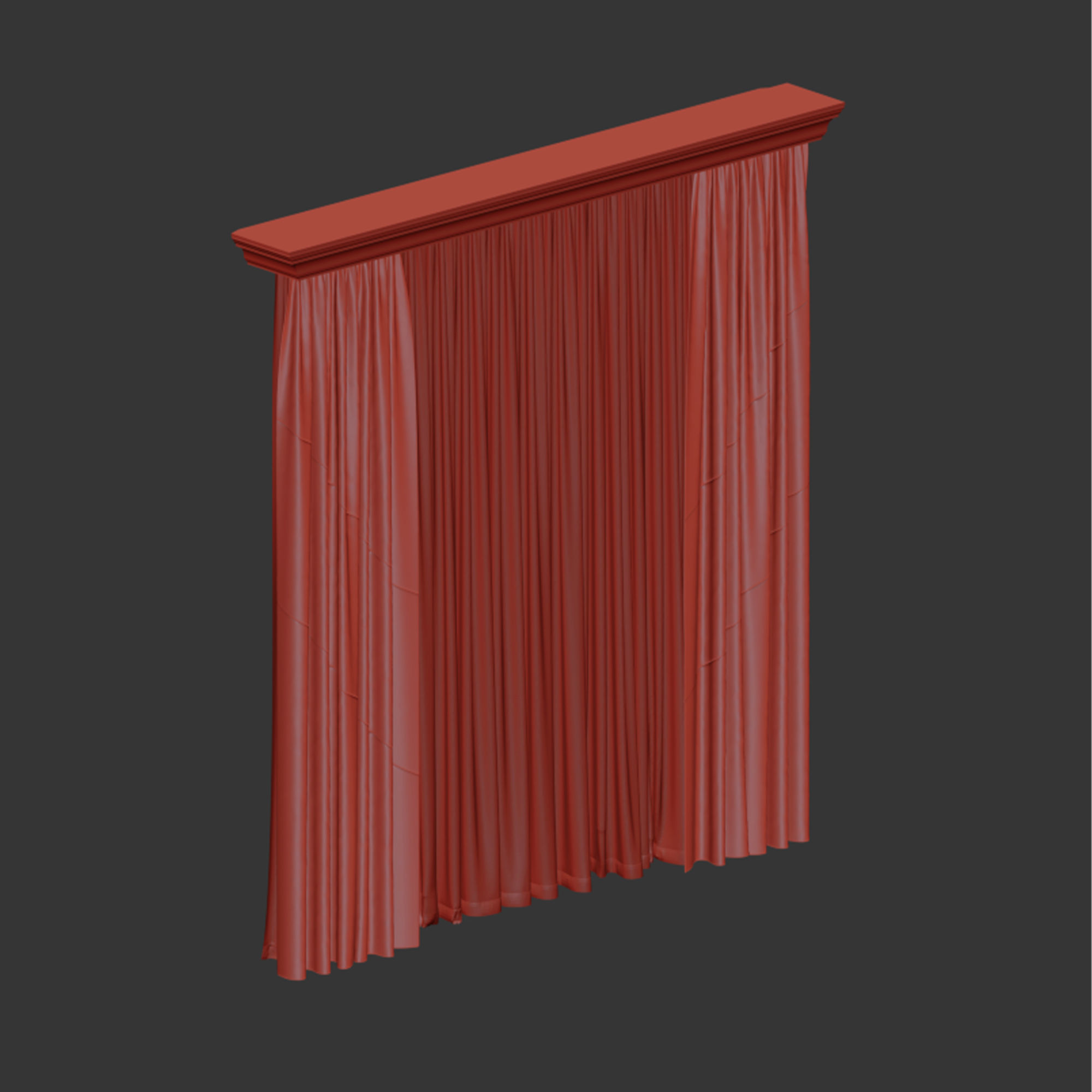 Curtain 3D model_7
