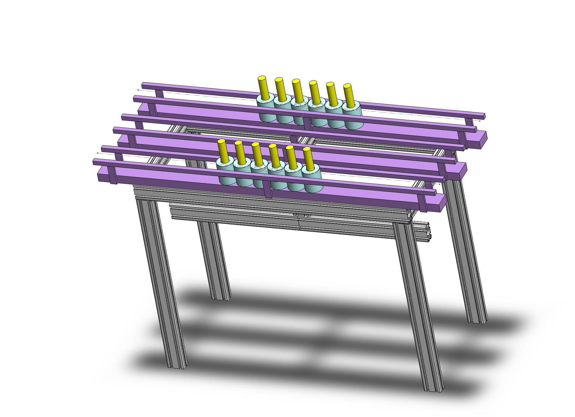 Circular lithium battery cleaning equipment 3D model_3